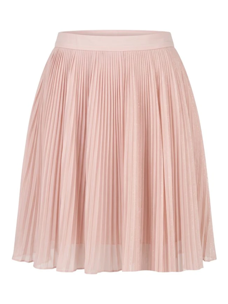 Pink Polyester Women Skirt