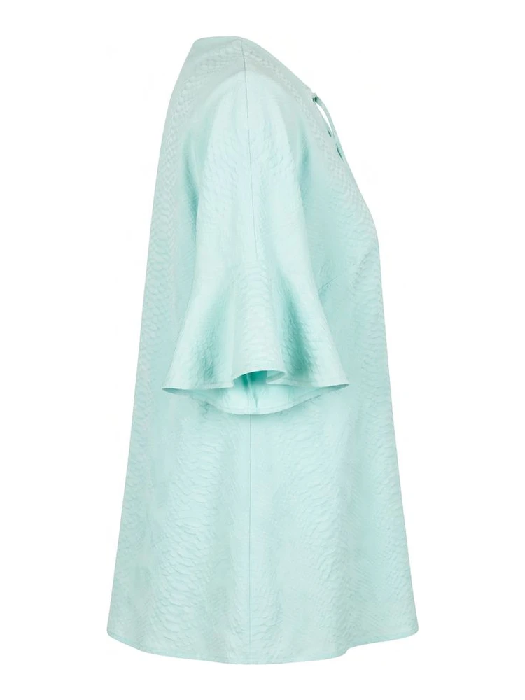 Light Blue Cotton Women Shirt alternative