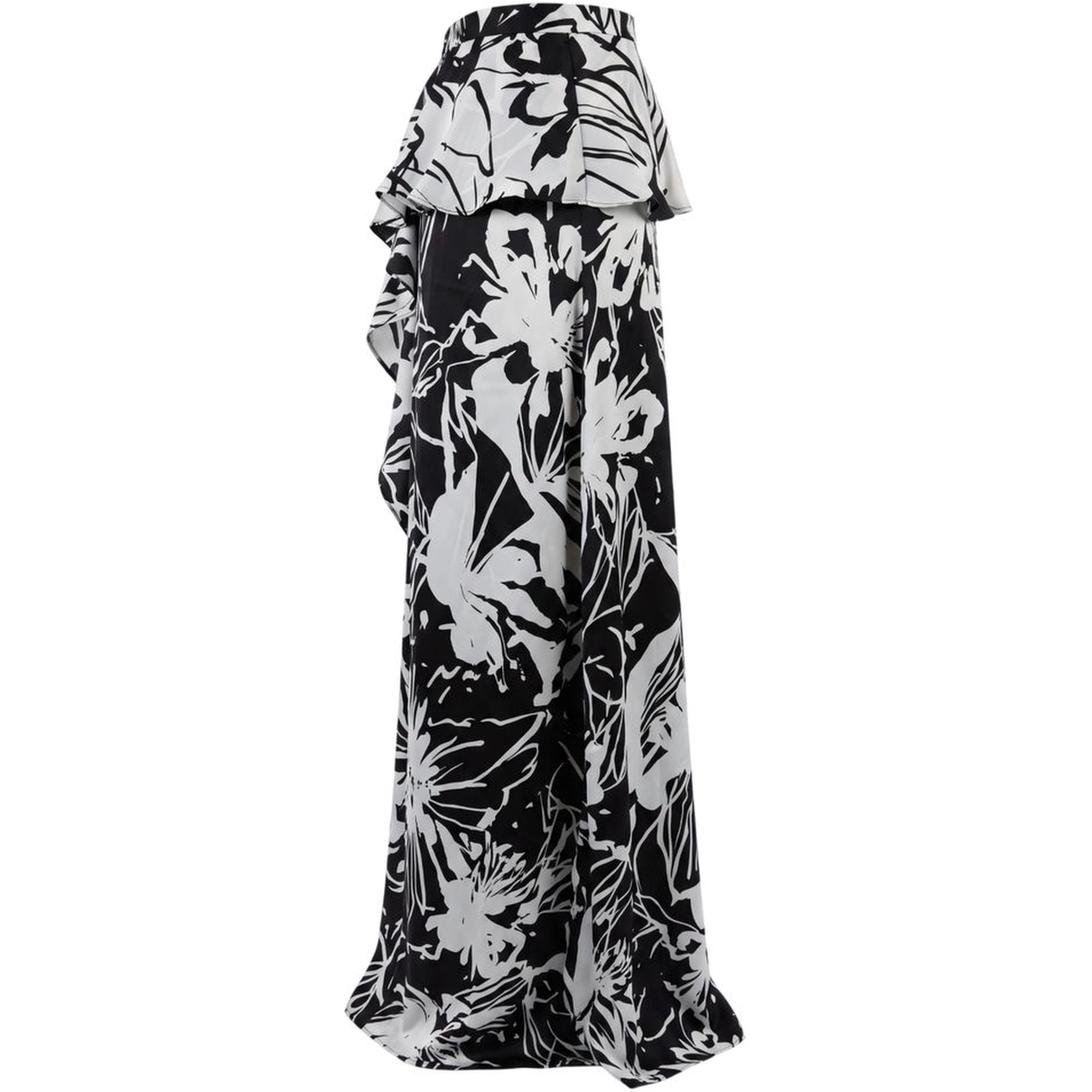 Black Polyester Women Skirt