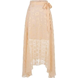 Beige Polyester Womens Skirt