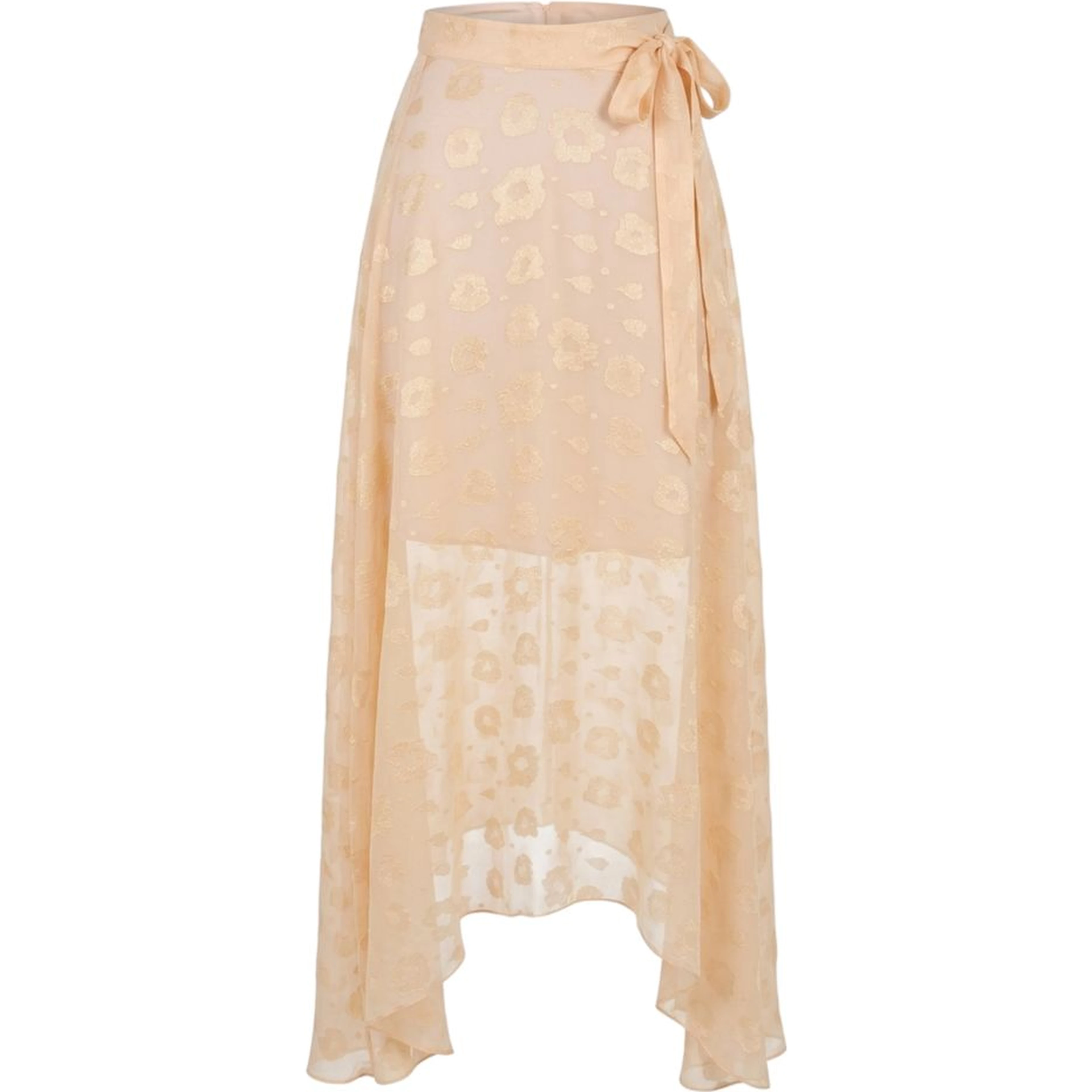 Beige Polyester Womens Skirt