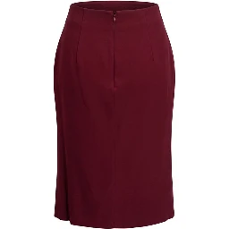 Red Acetate Women Skirt