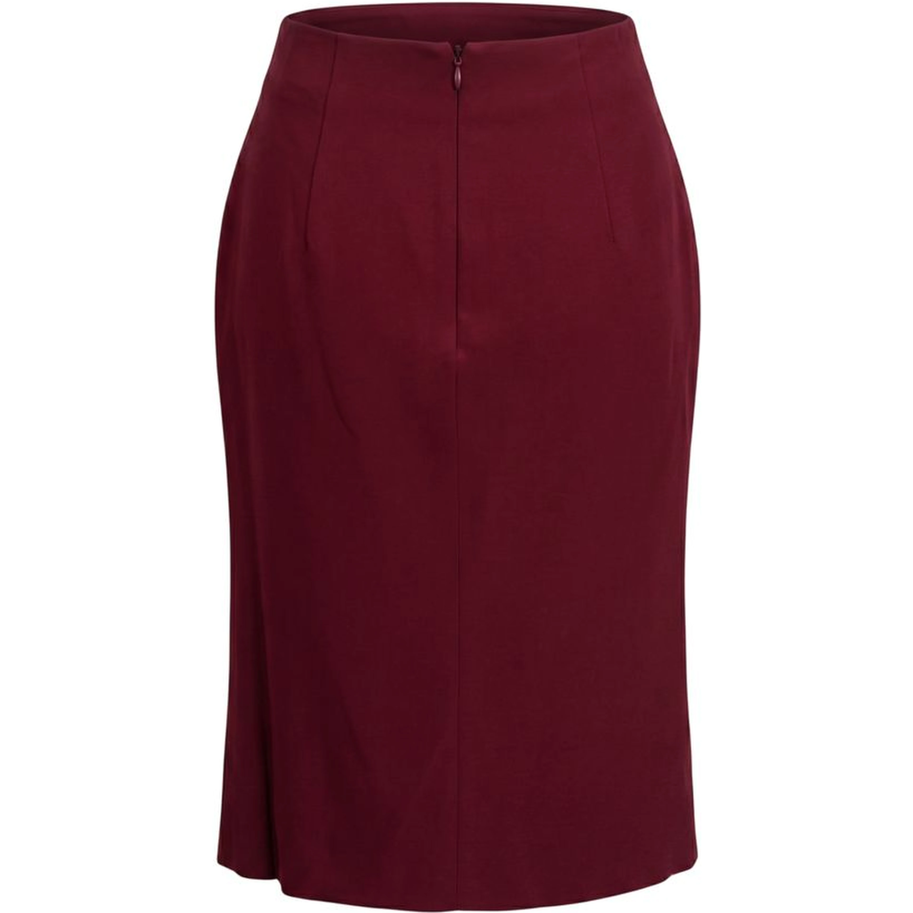 Red Acetate Women Skirt