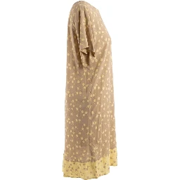 Beige Viscose Women Dress
