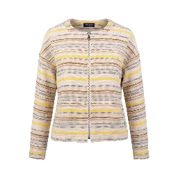 Beige Cotton Women's Jacket