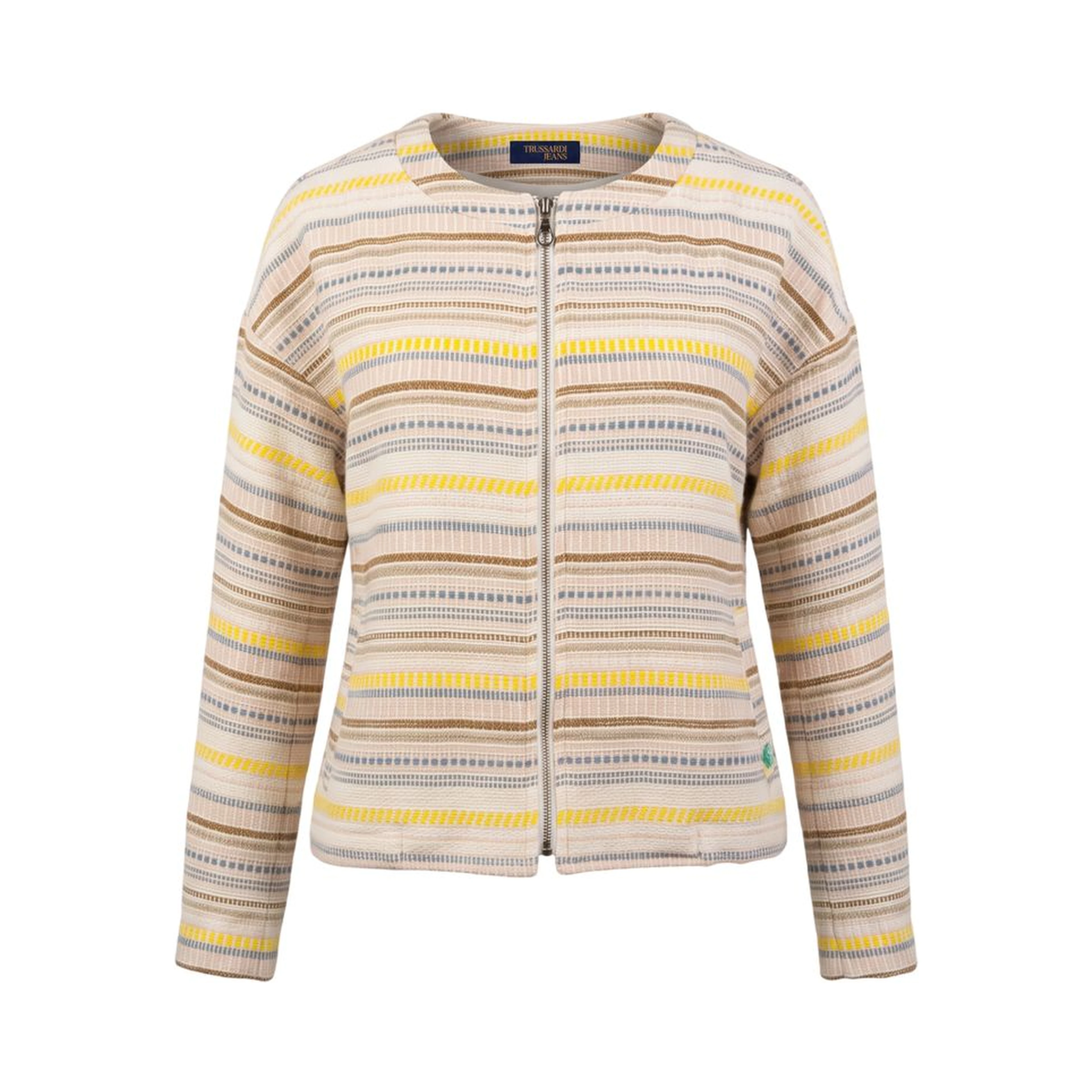 Beige Cotton Women's Jacket