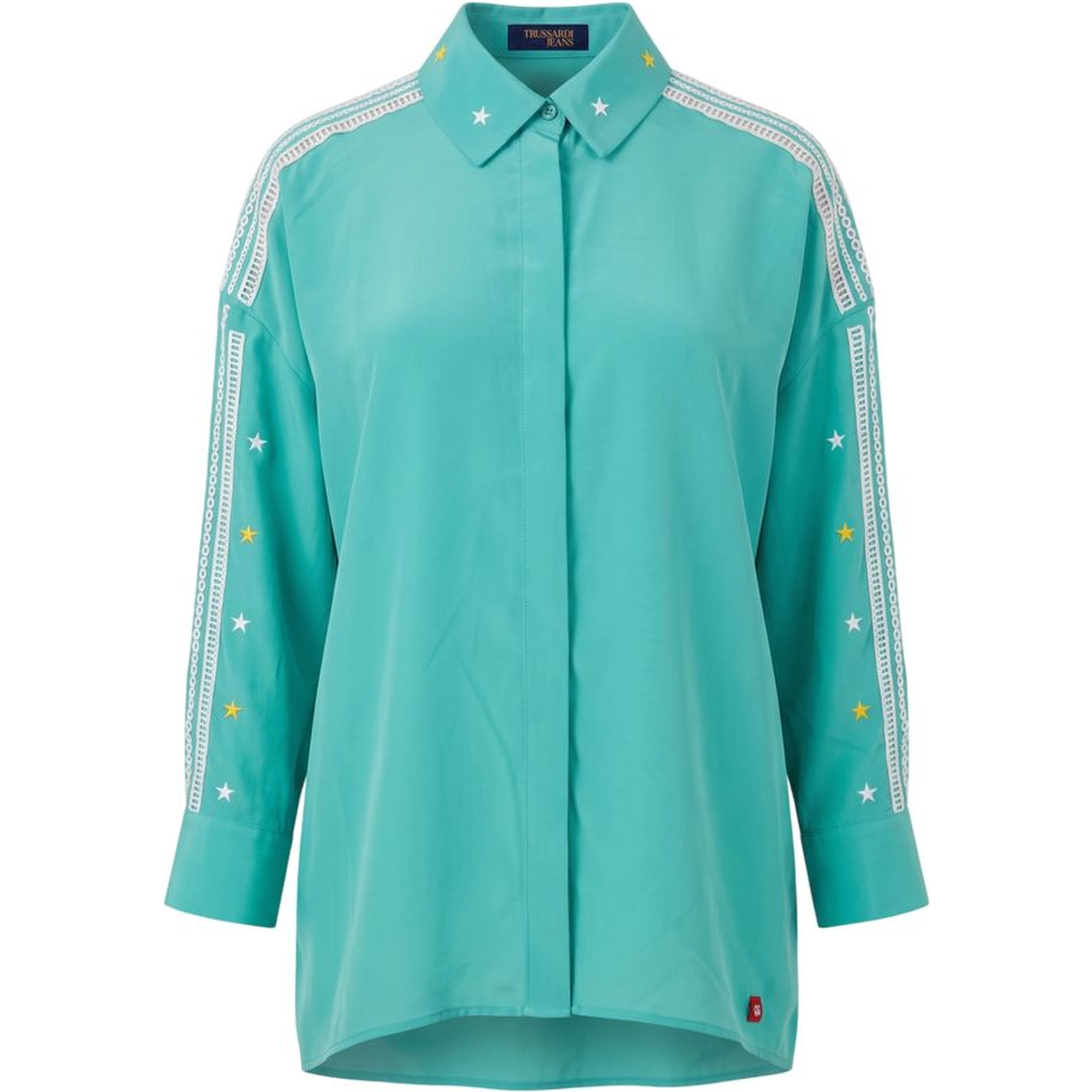 Green Polyester Women Shirt