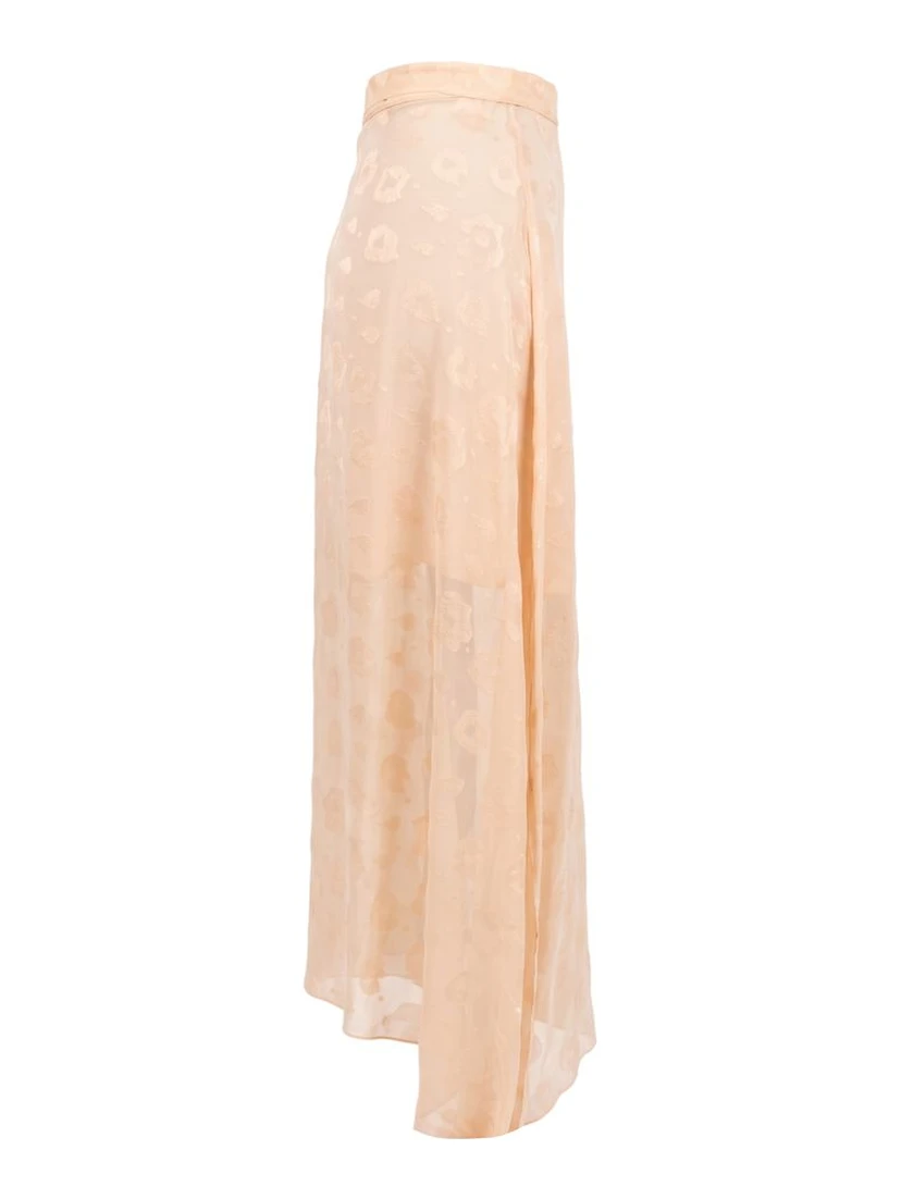 Beige Polyester Womens Skirt