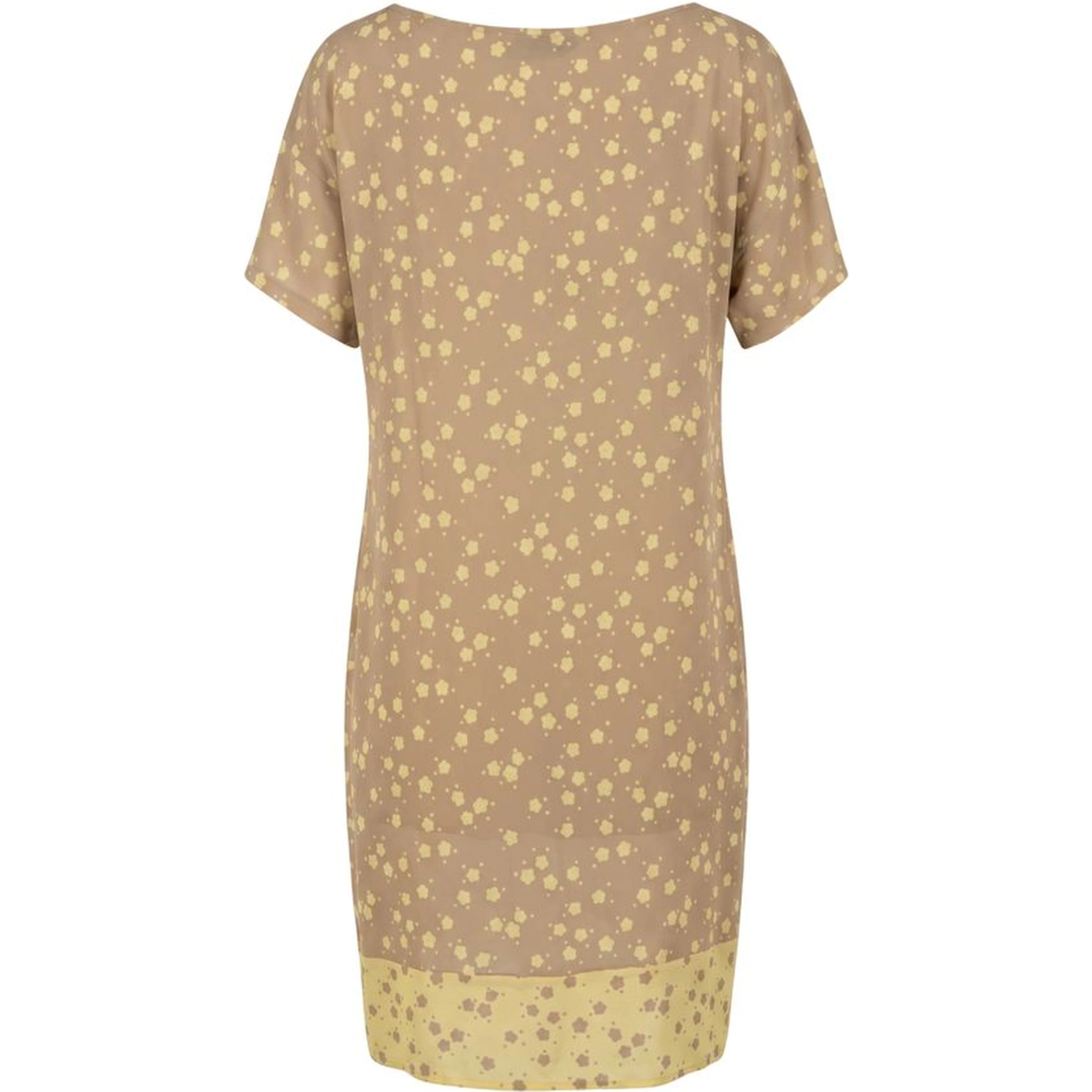 Beige Viscose Women Dress