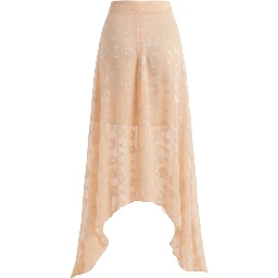 Beige Polyester Womens Skirt