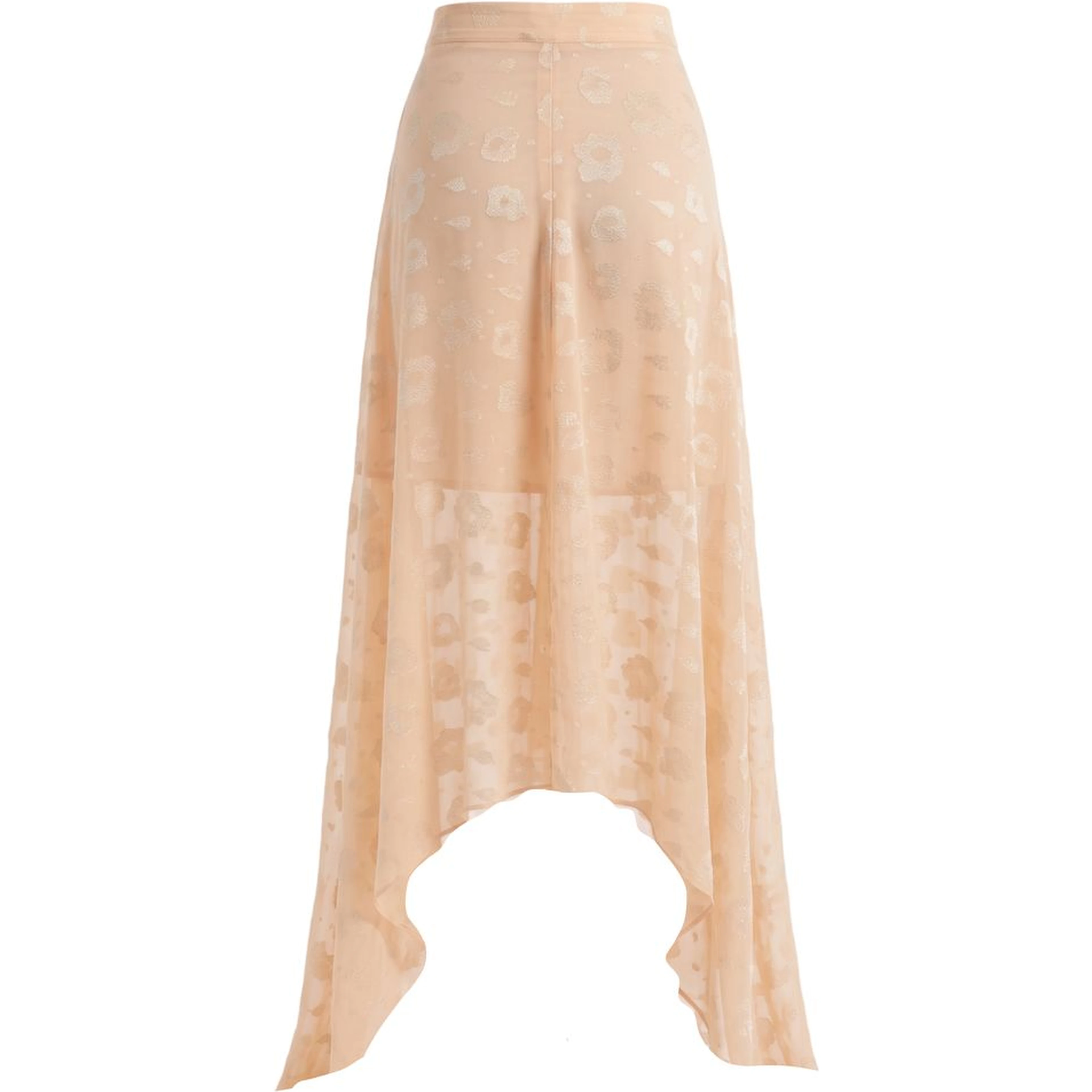 Beige Polyester Womens Skirt