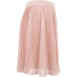 Pink Polyester Women Skirt