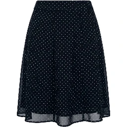 Black Viscose Women Skirt