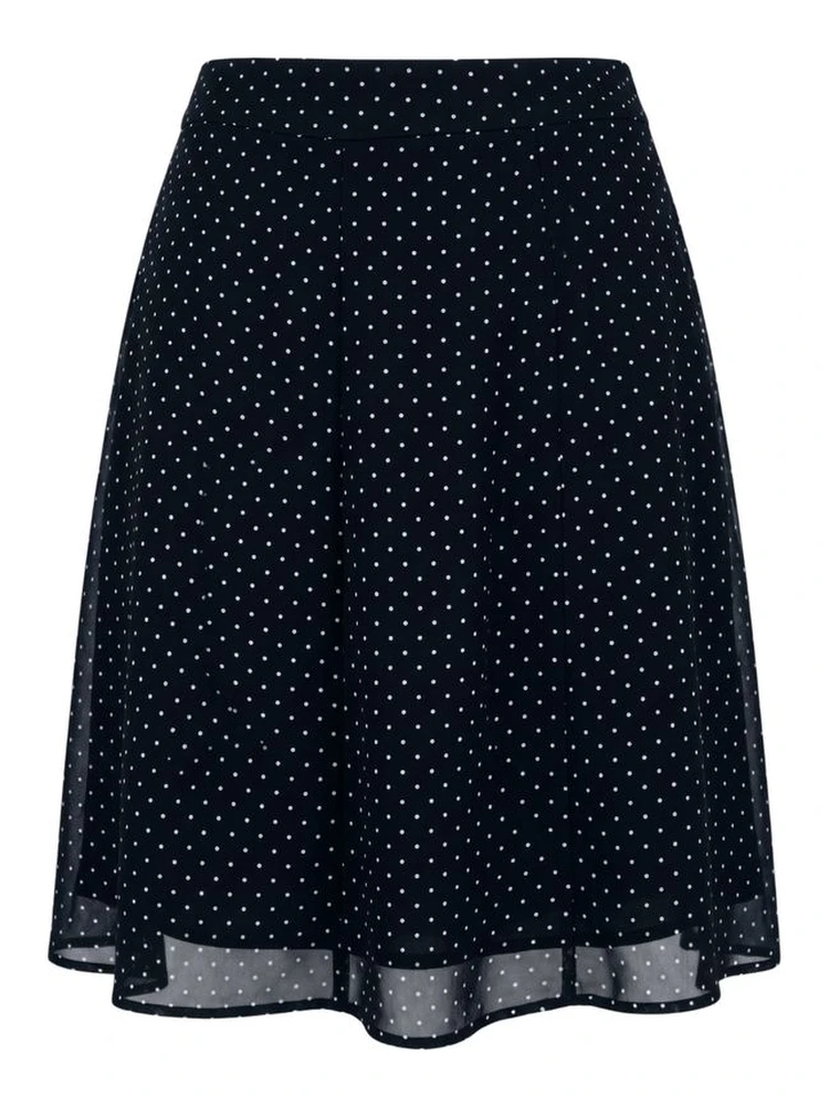 Black Viscose Women Skirt