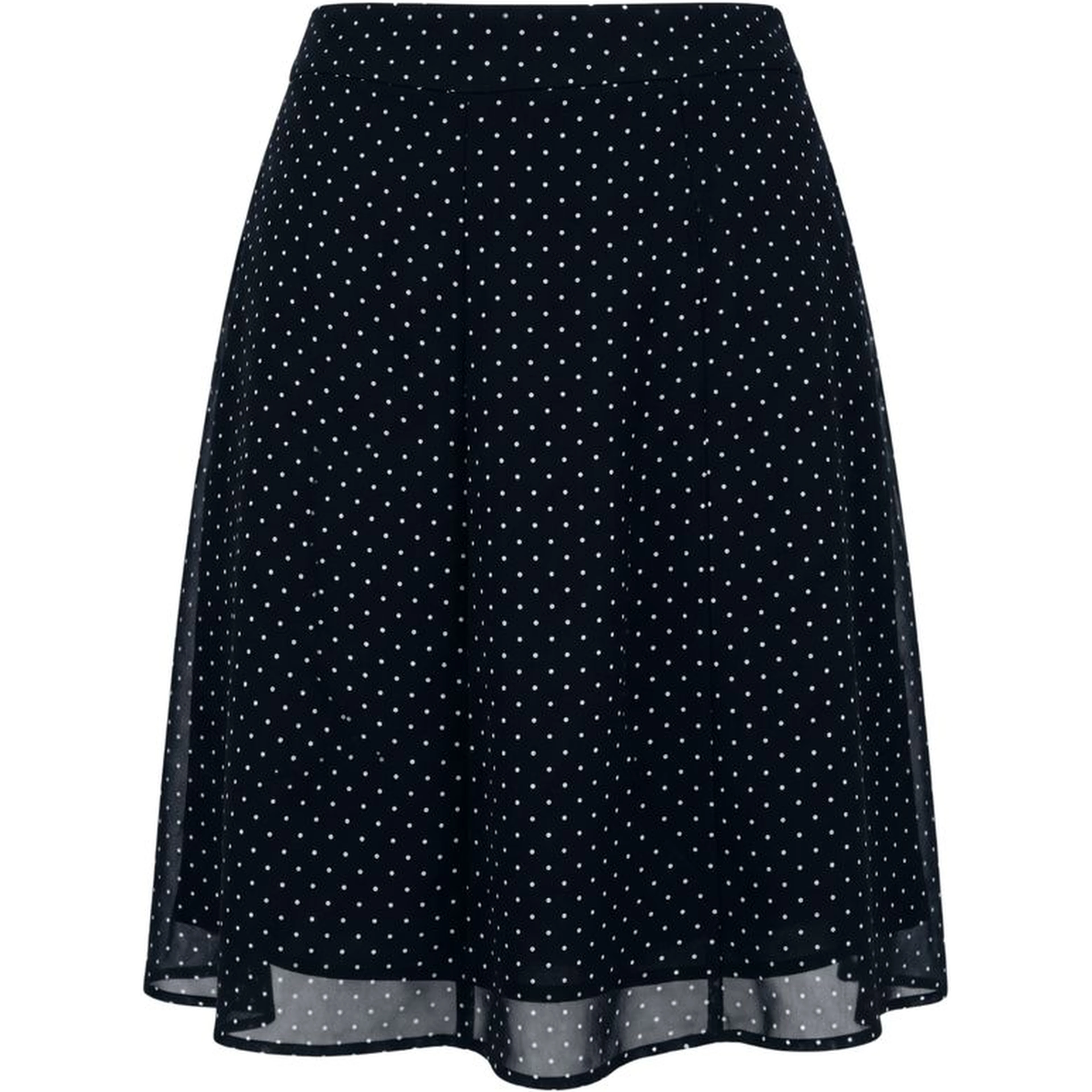 Black Viscose Women Skirt