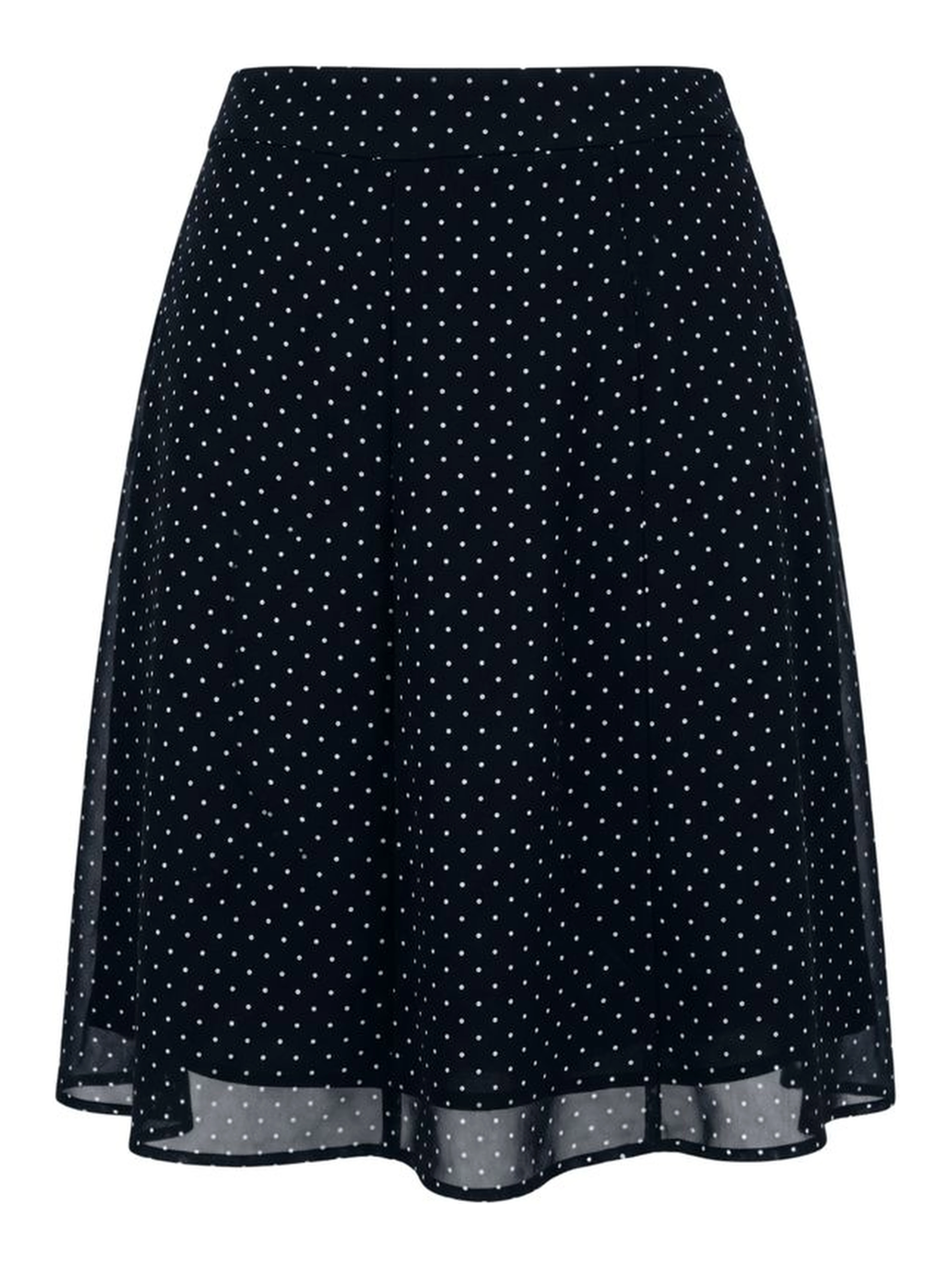 Black Viscose Women Skirt