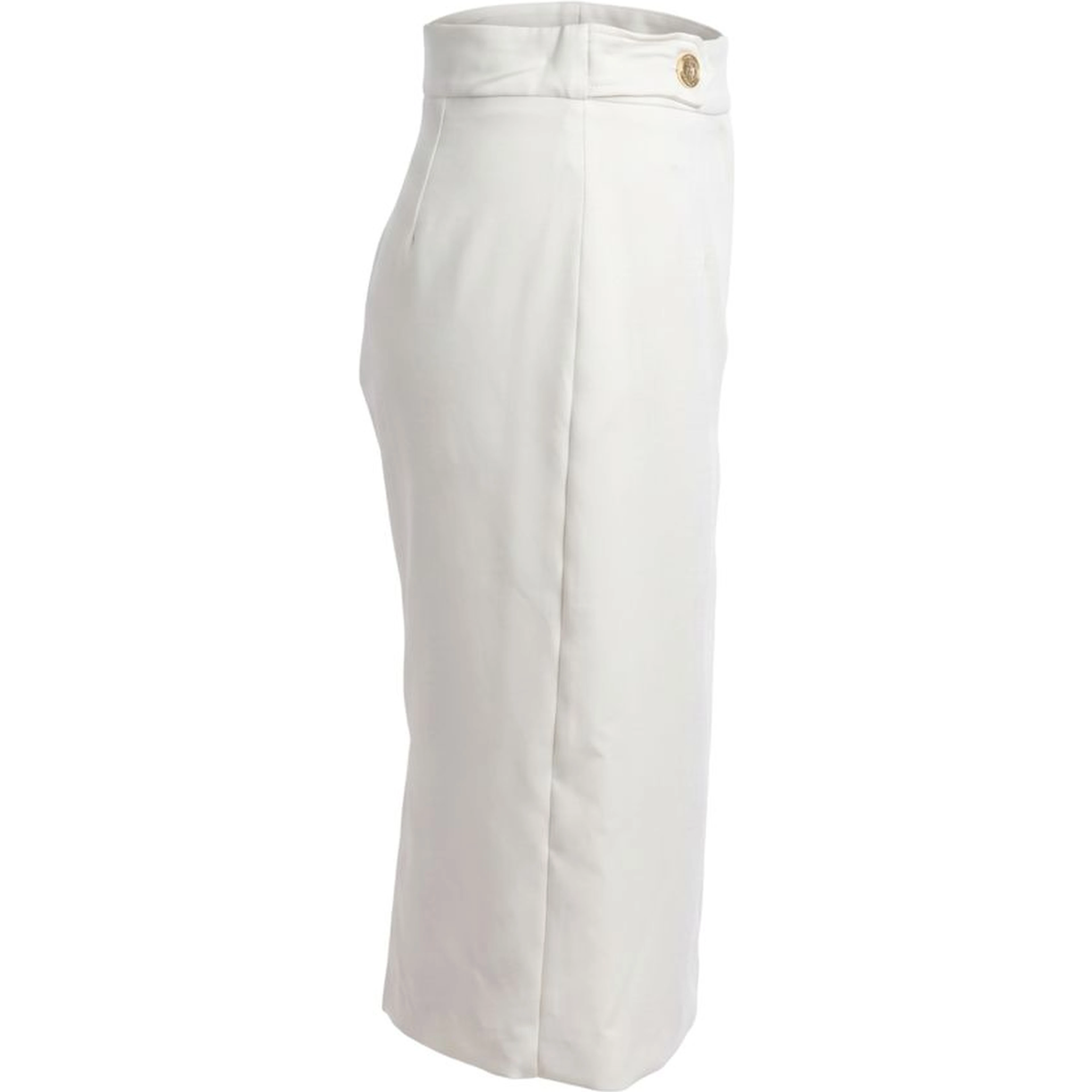 White Polyester Women Skirt