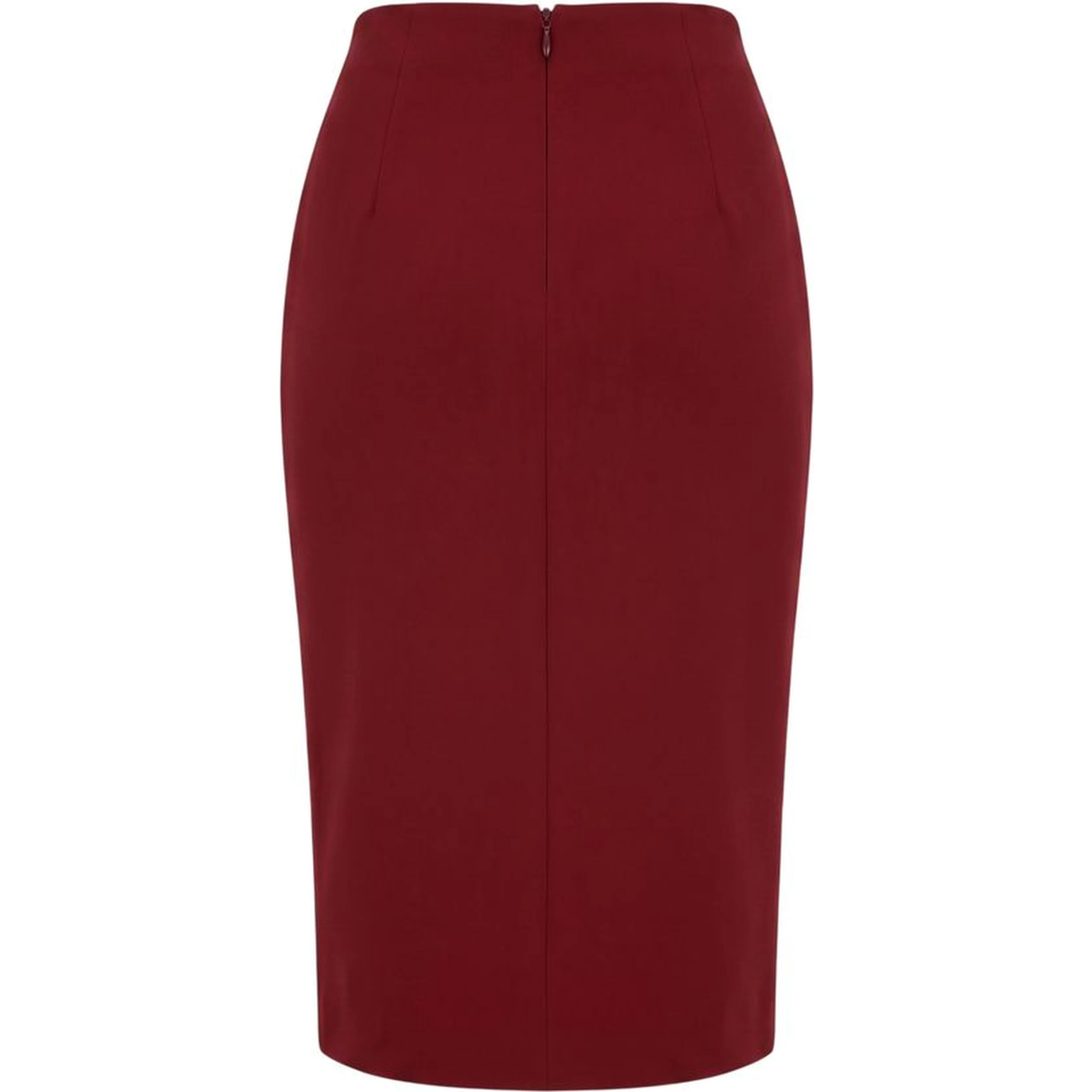 Red Polyester Women Skirt