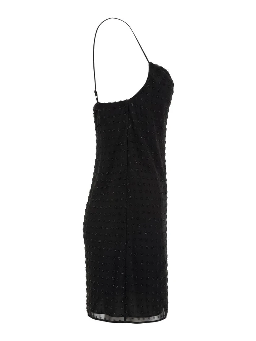 Black Polyester Women Tank