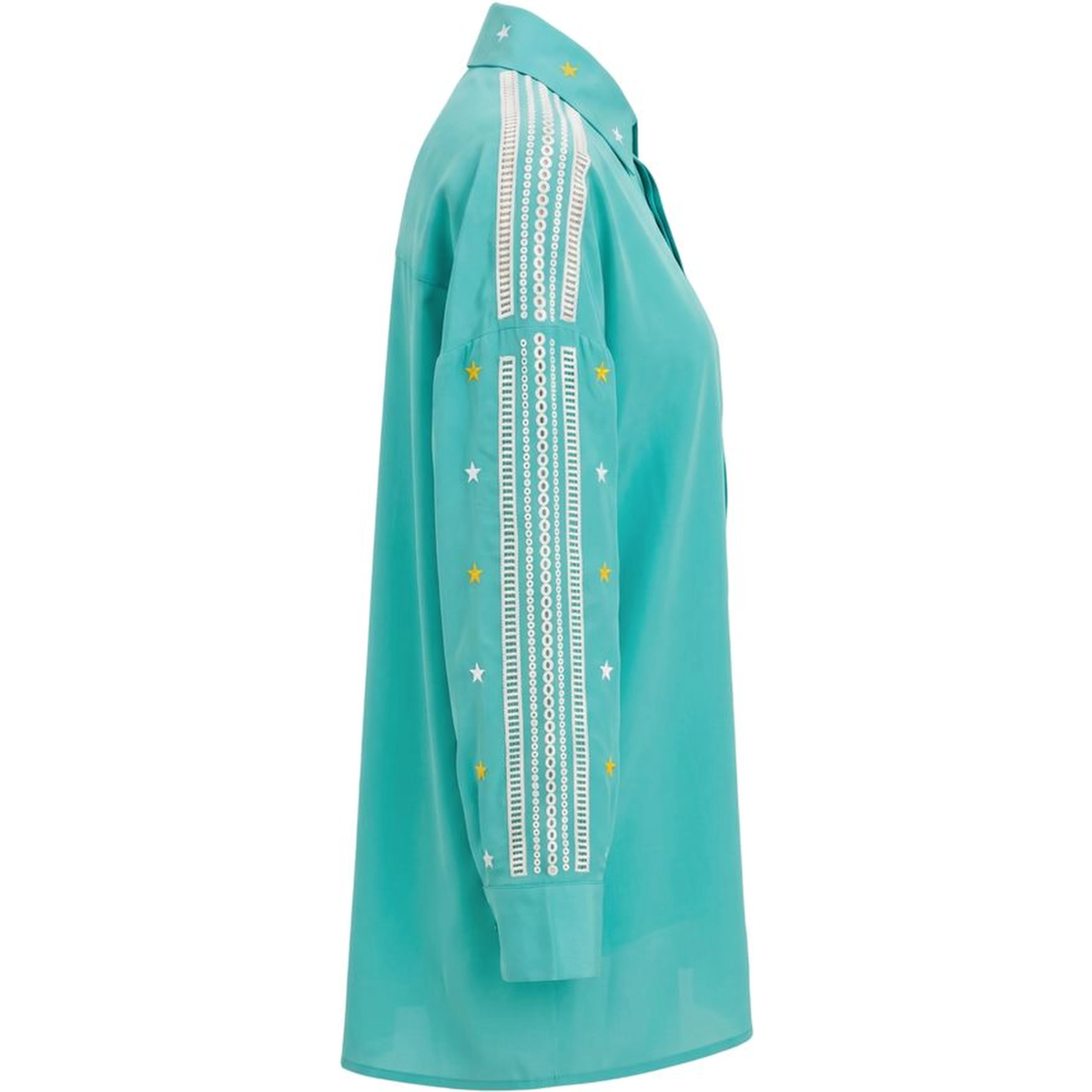 Green Polyester Women Shirt