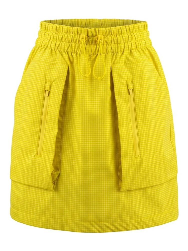 Yellow Polyamide Women Skirt