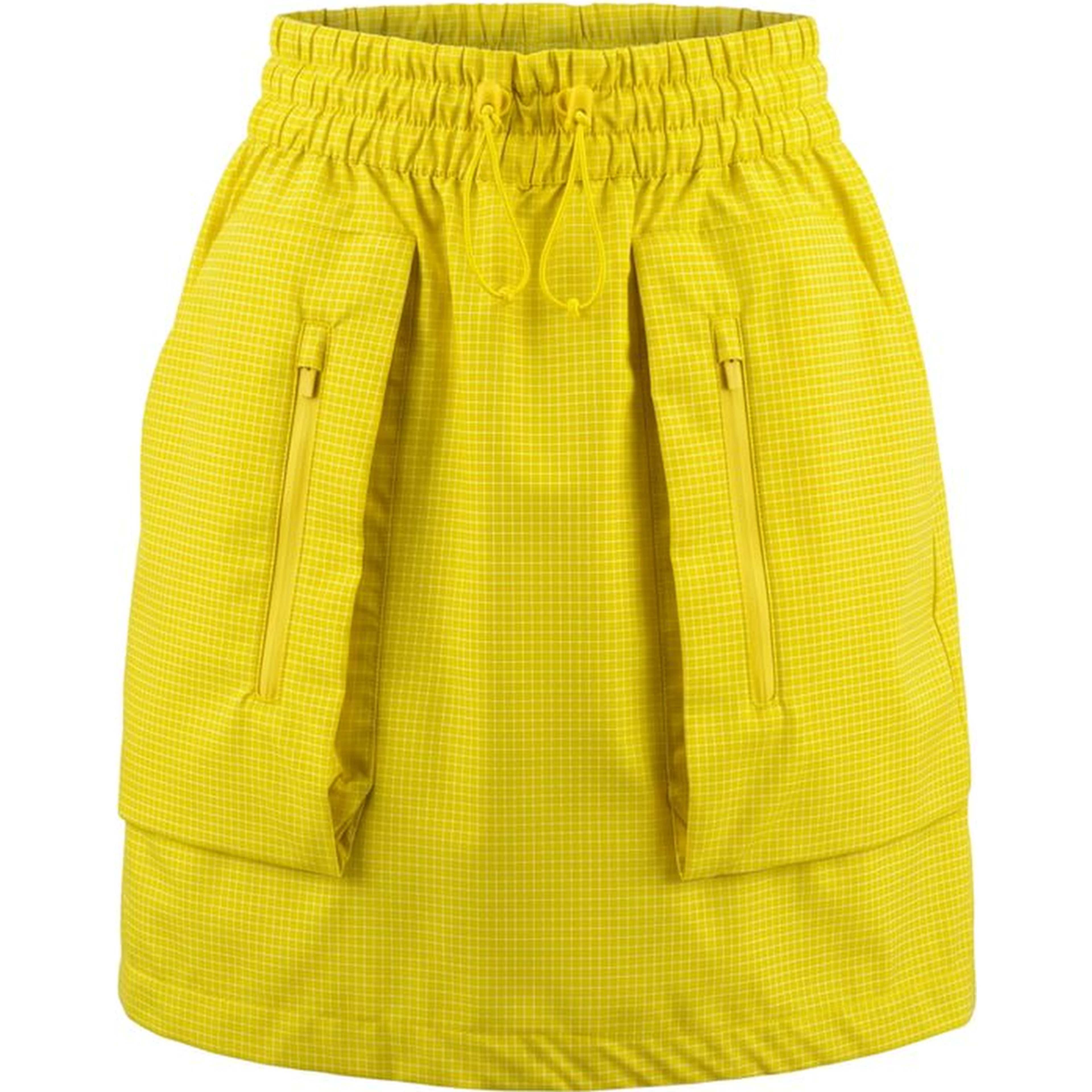 Yellow Polyamide Women Skirt