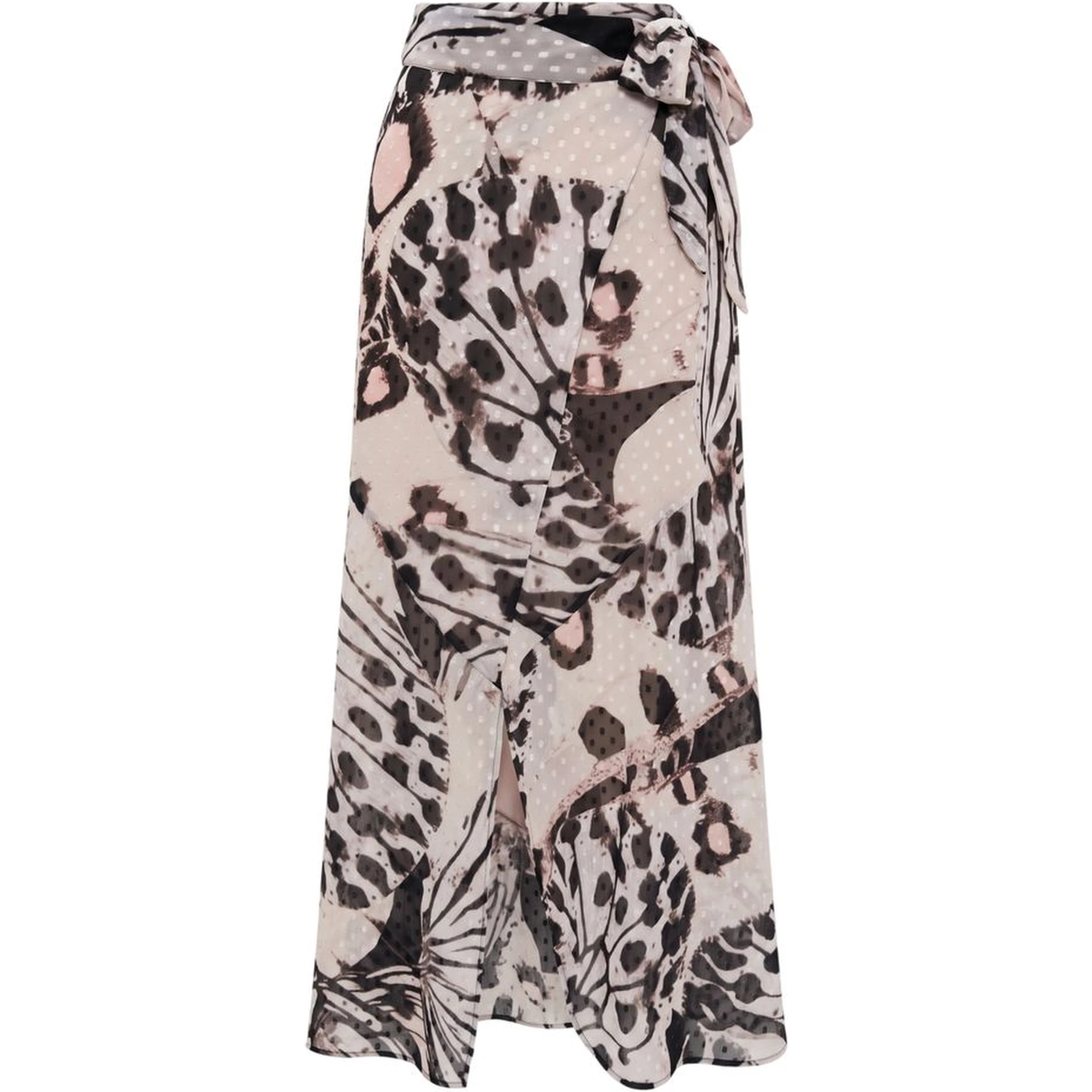 Pink Polyester Women Skirt
