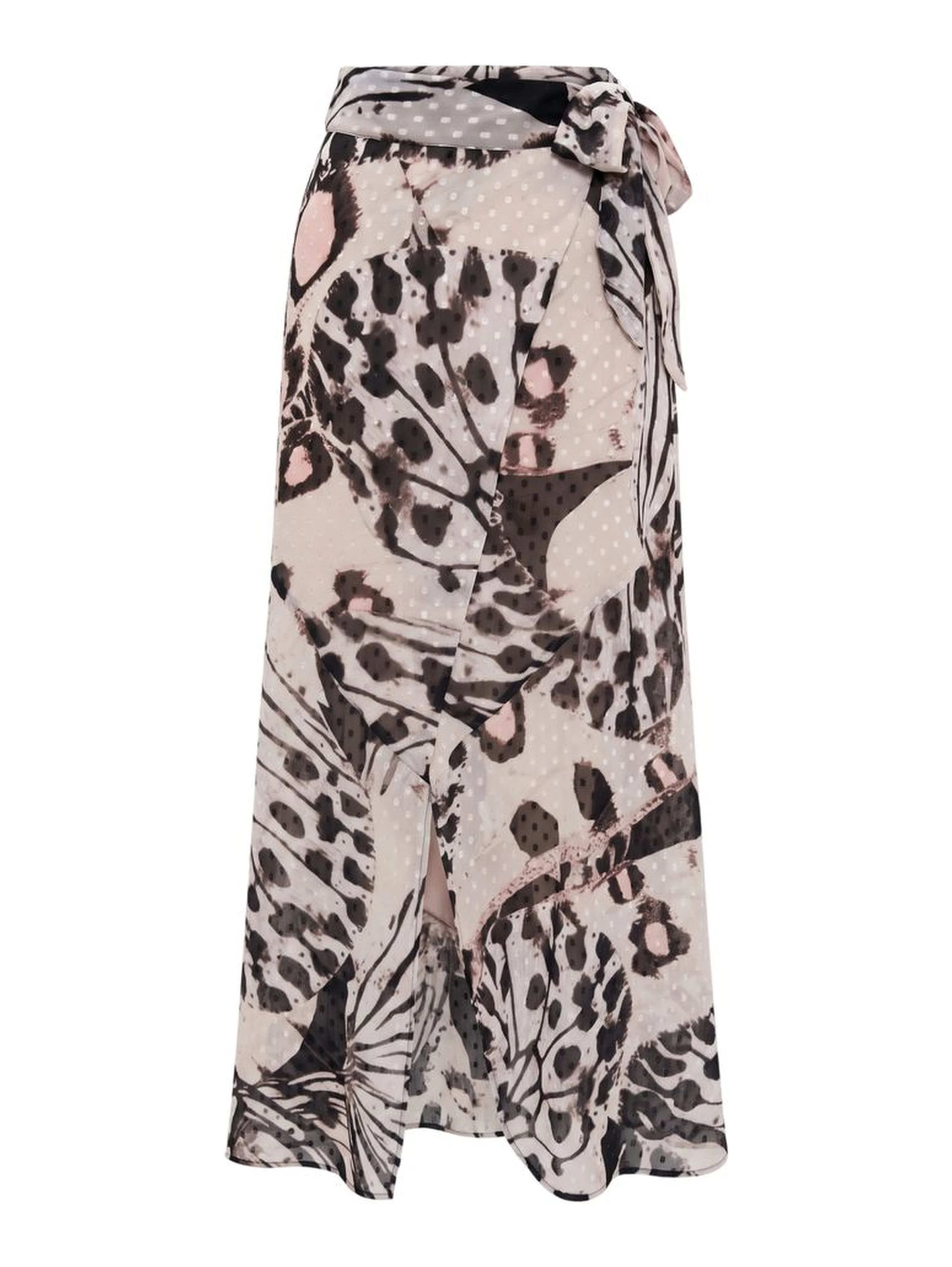 Pink Polyester Women Skirt