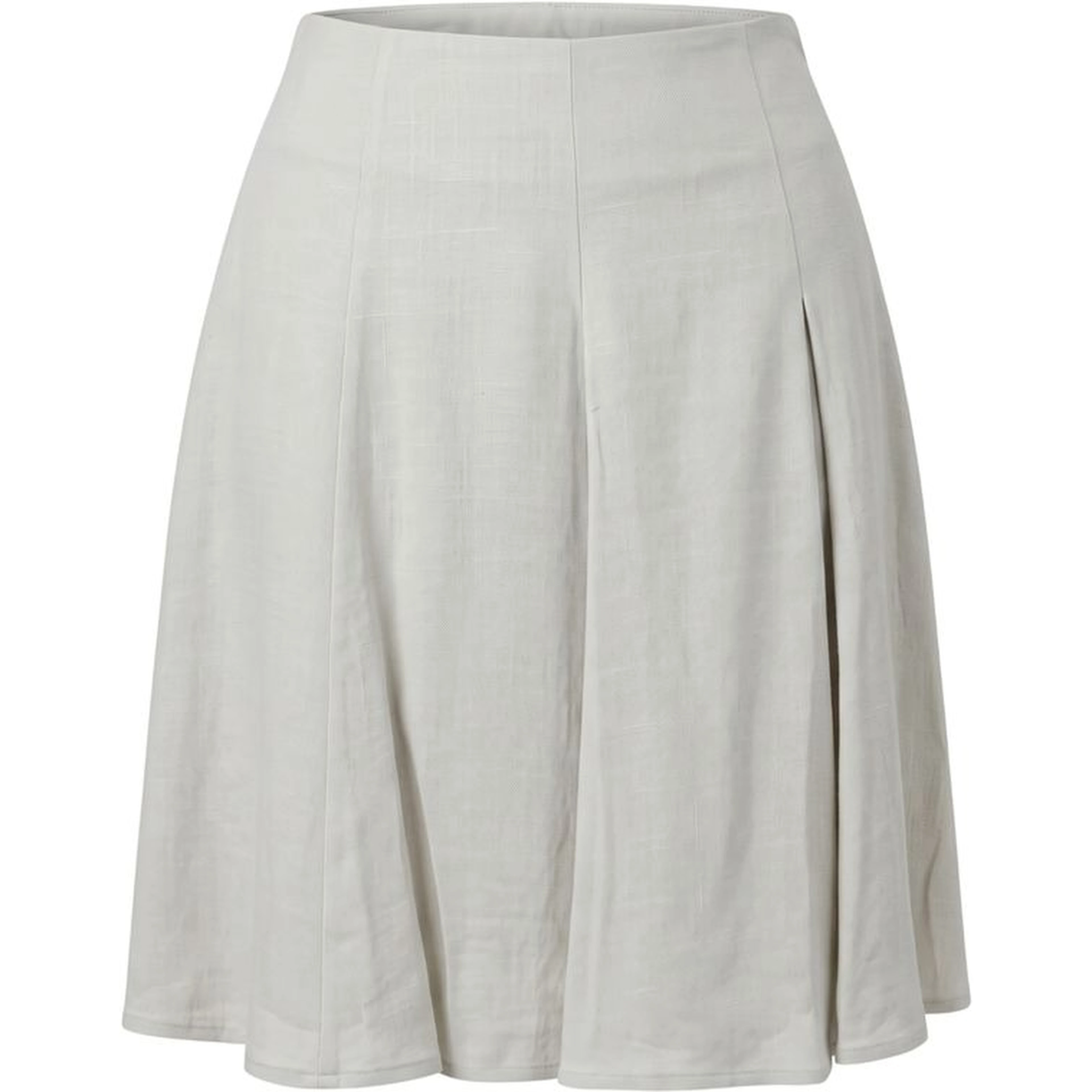 Beige Viscose Women Skirt