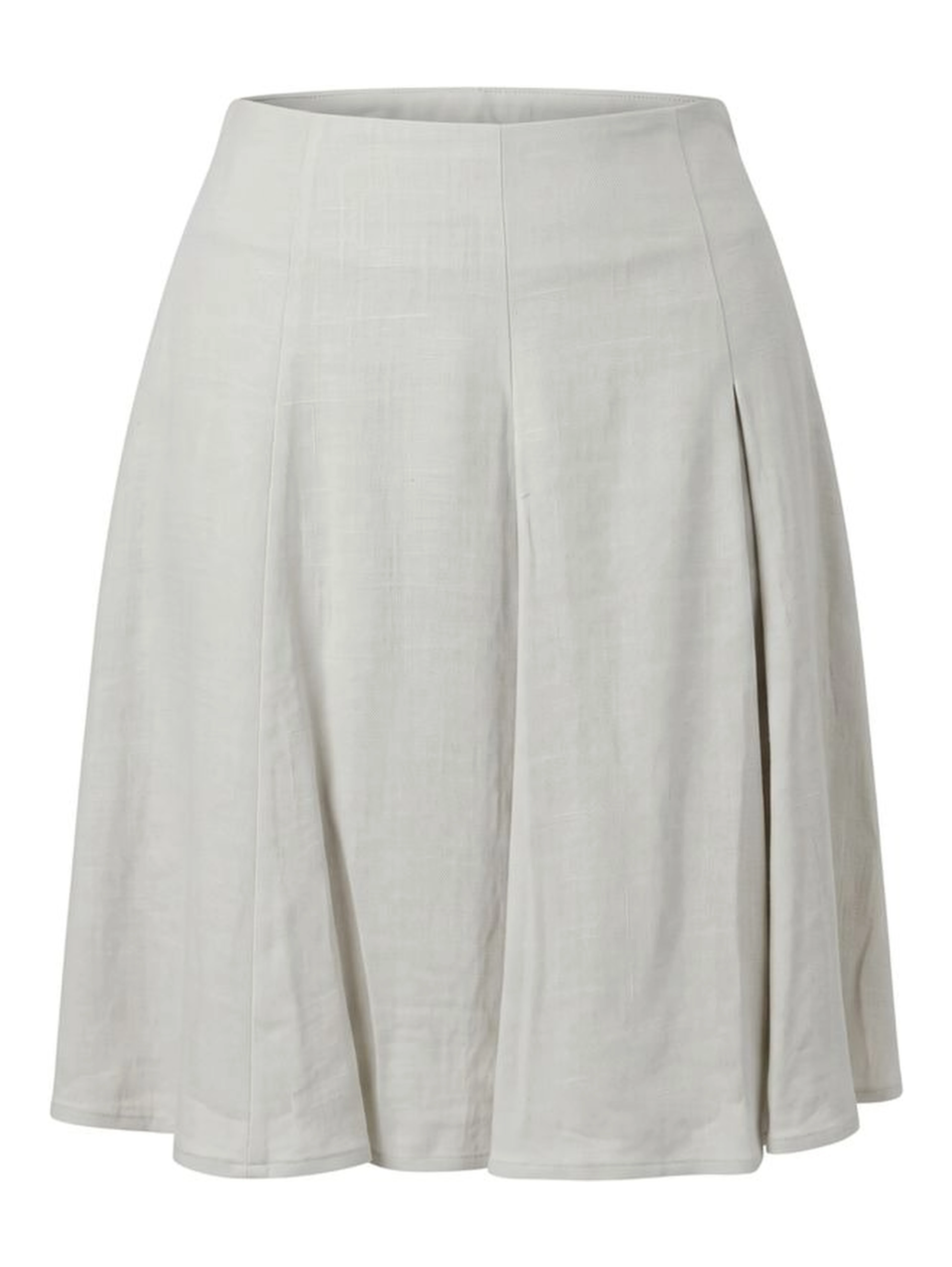 Beige Viscose Women Skirt