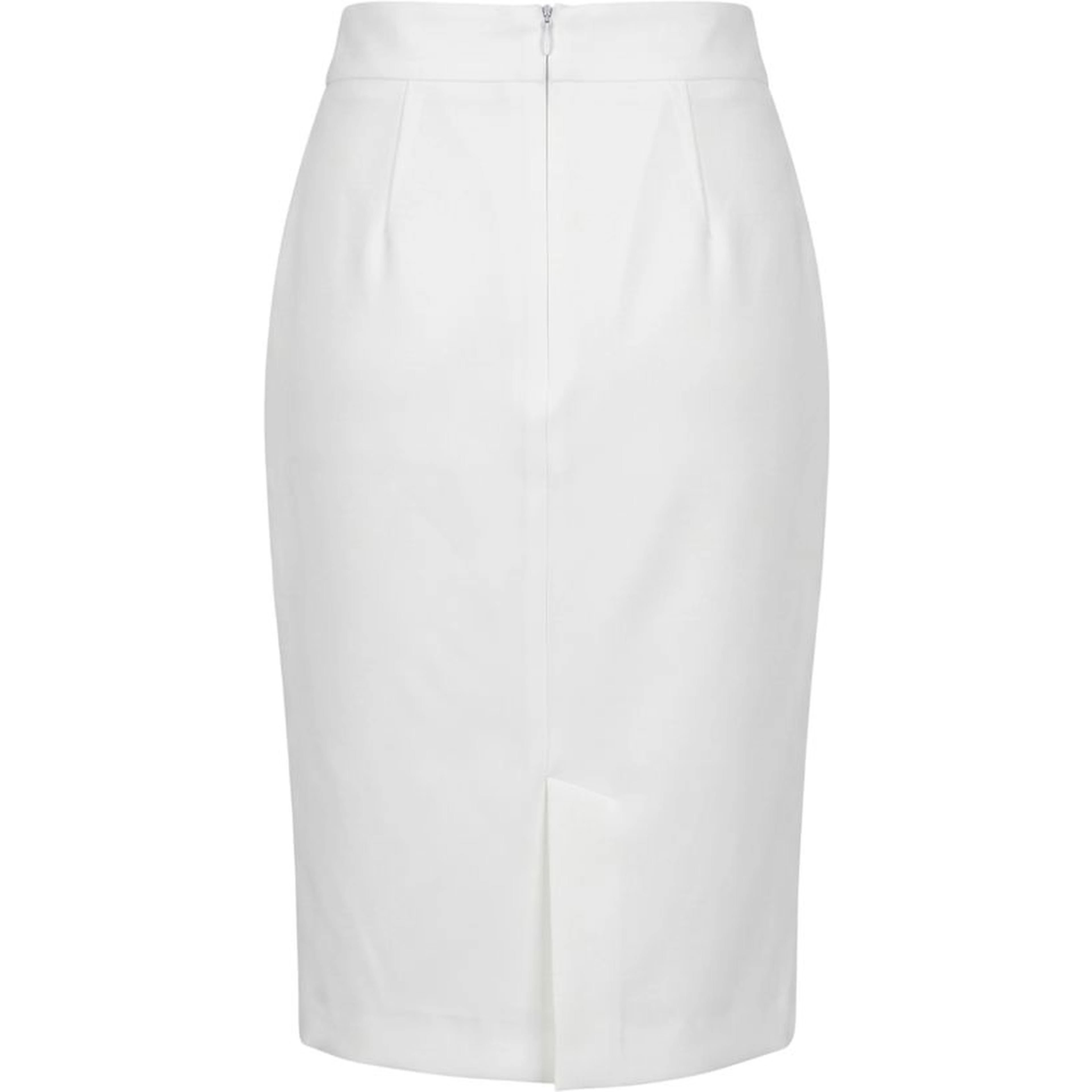 White Polyester Women Skirt