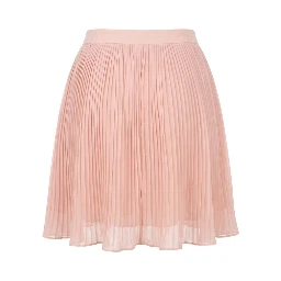 Pink Polyester Women Skirt