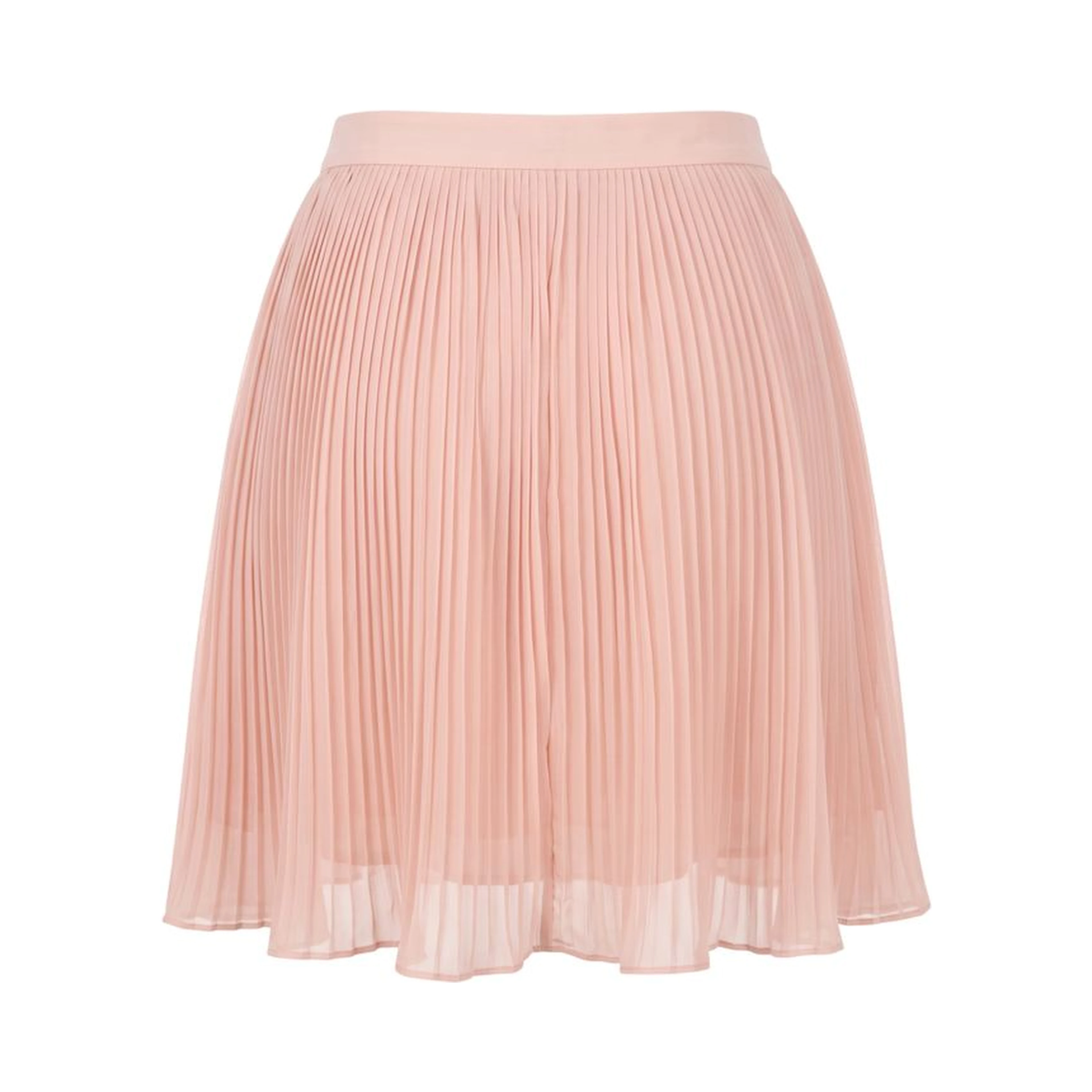 Pink Polyester Women Skirt