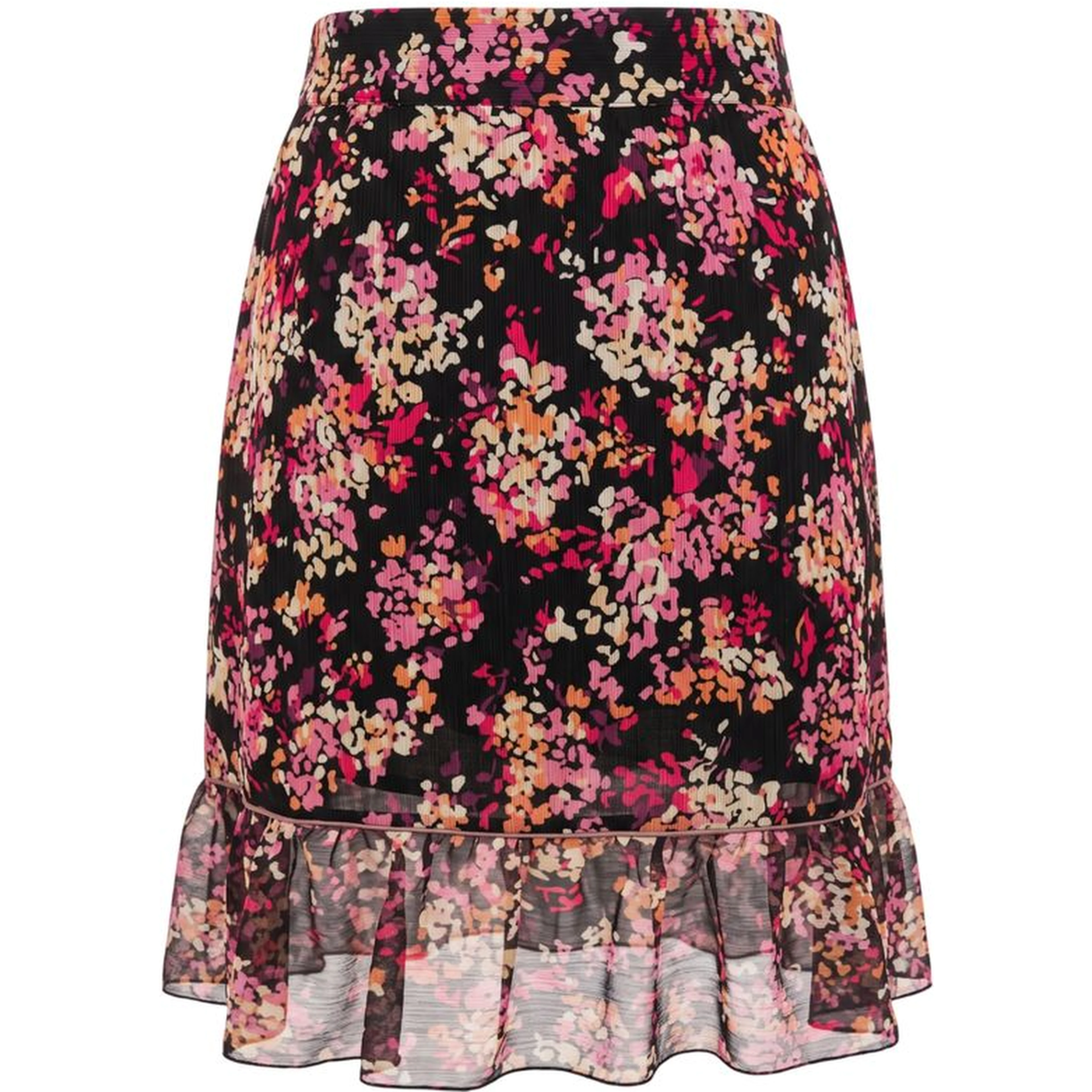 Pink Polyester Women Skirt