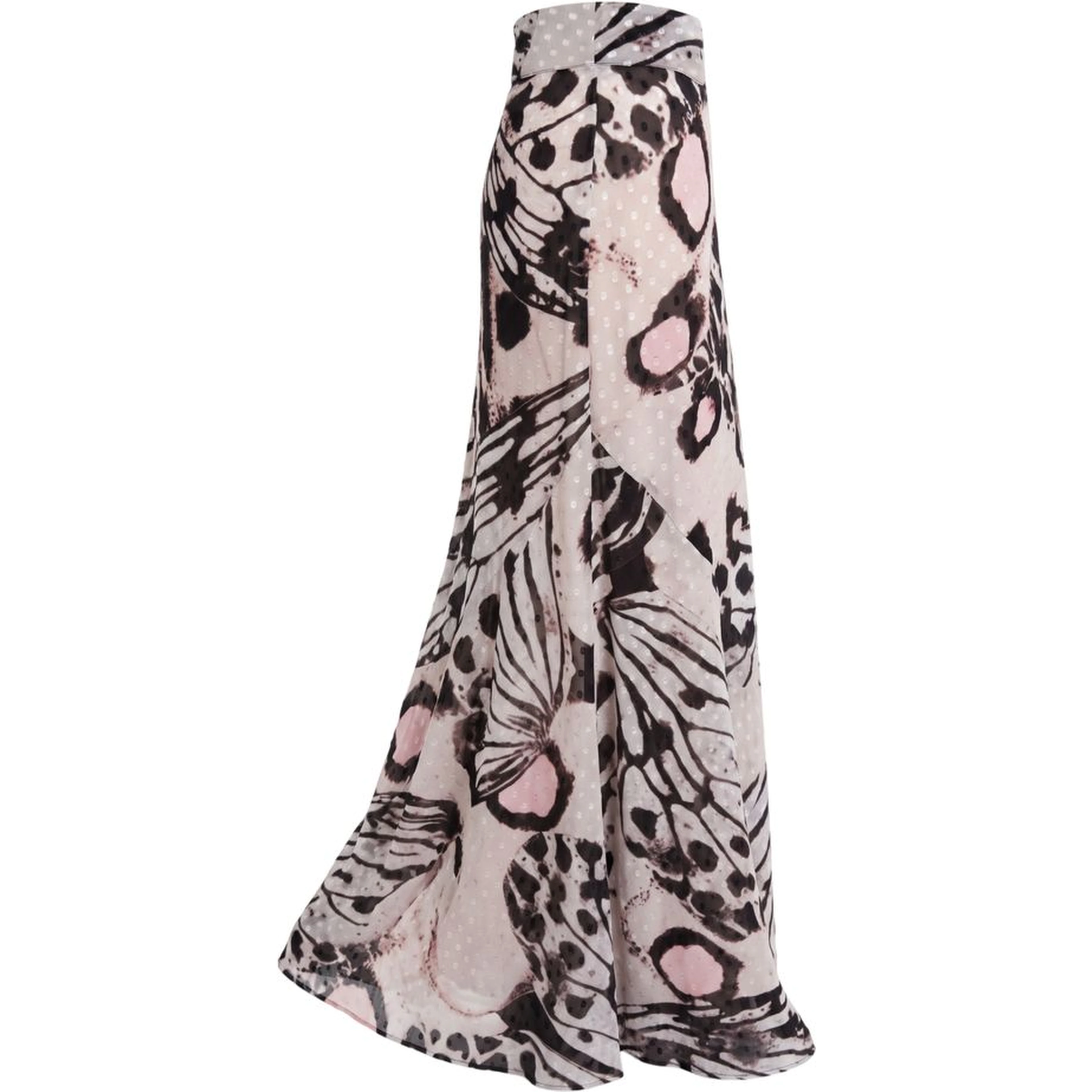 Pink Polyester Women Skirt