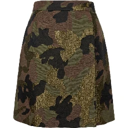 Black Cotton Women Skirt