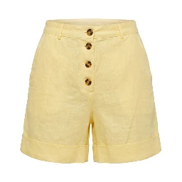 Yellow Flax Women Shorts
