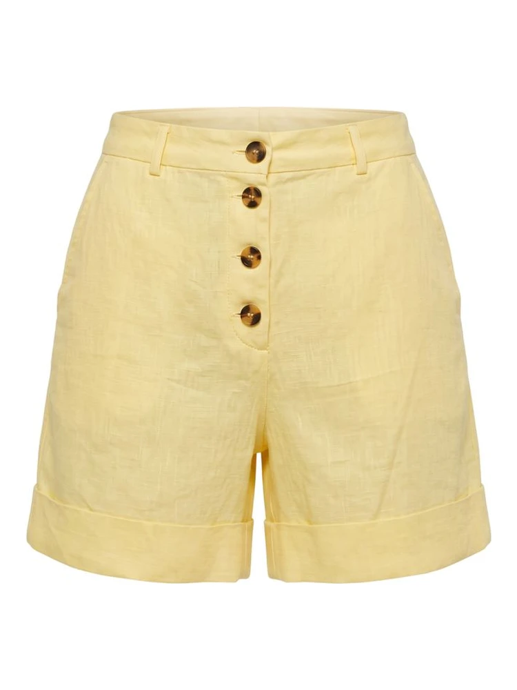Yellow Flax Women Shorts