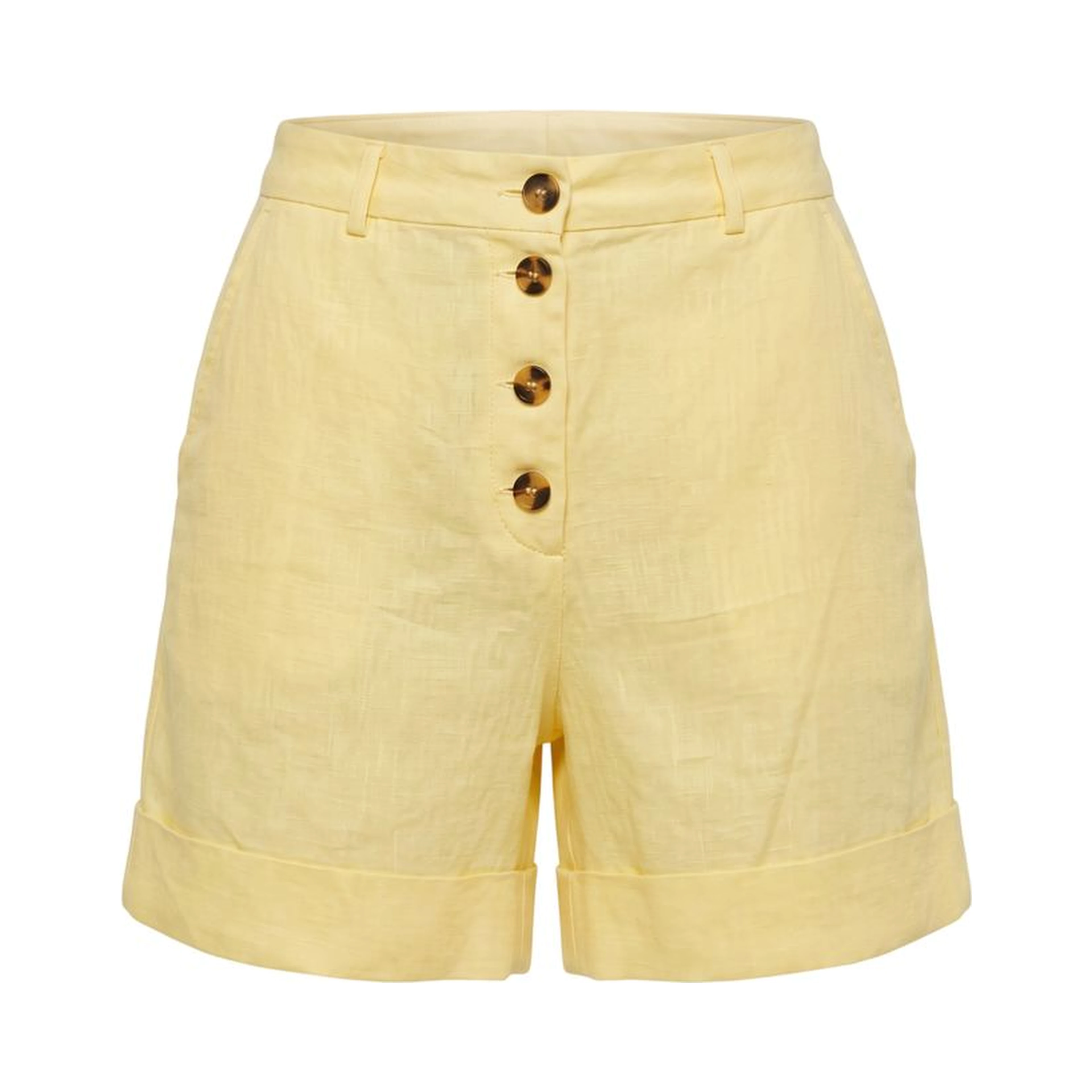 Yellow Flax Women Shorts