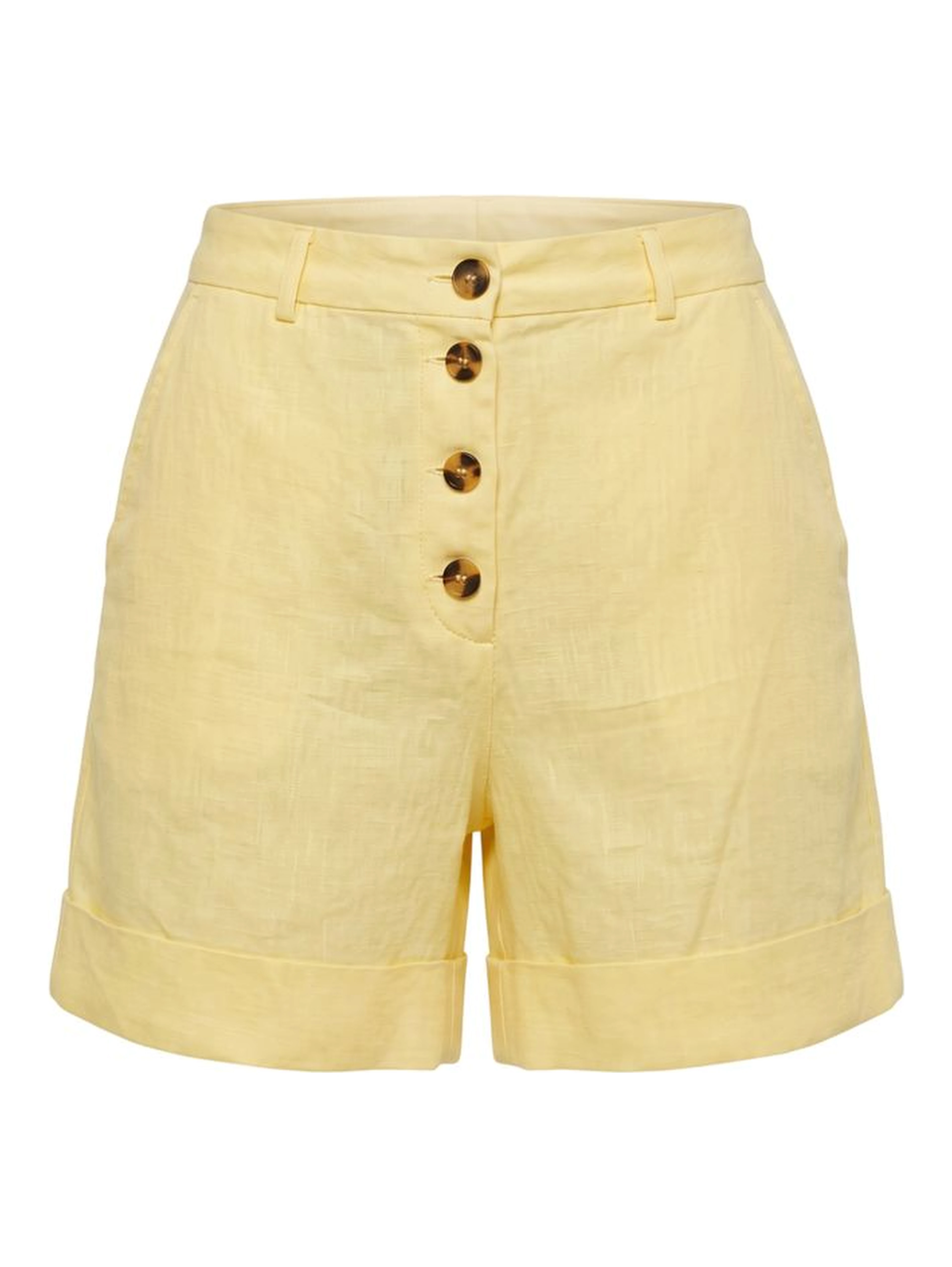 Yellow Flax Women Shorts