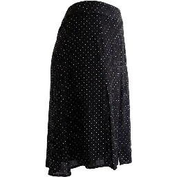 Black Viscose Women Skirt