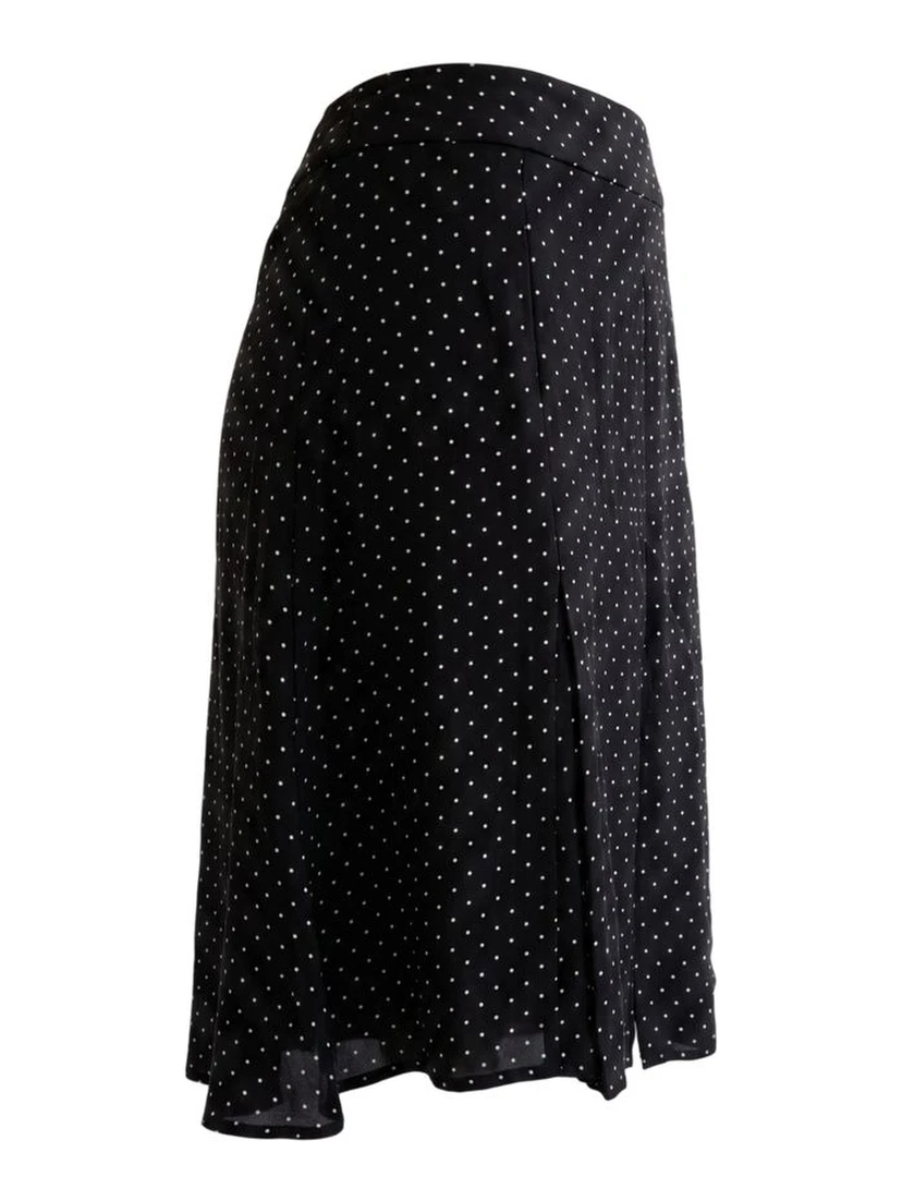 Black Viscose Women Skirt
