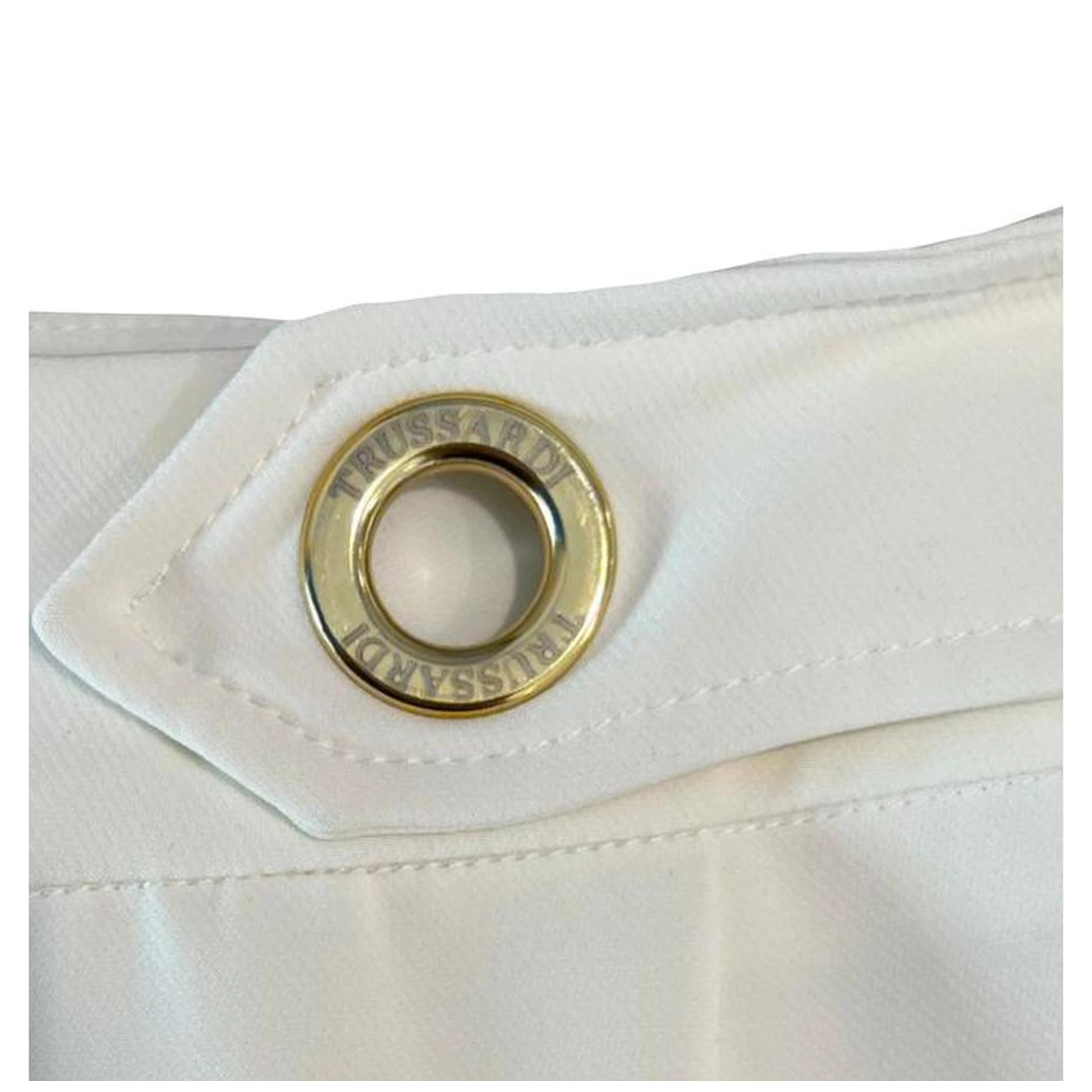 White Polyester Women Skirt