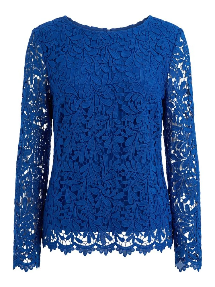 Blue Polyester Women Shirt