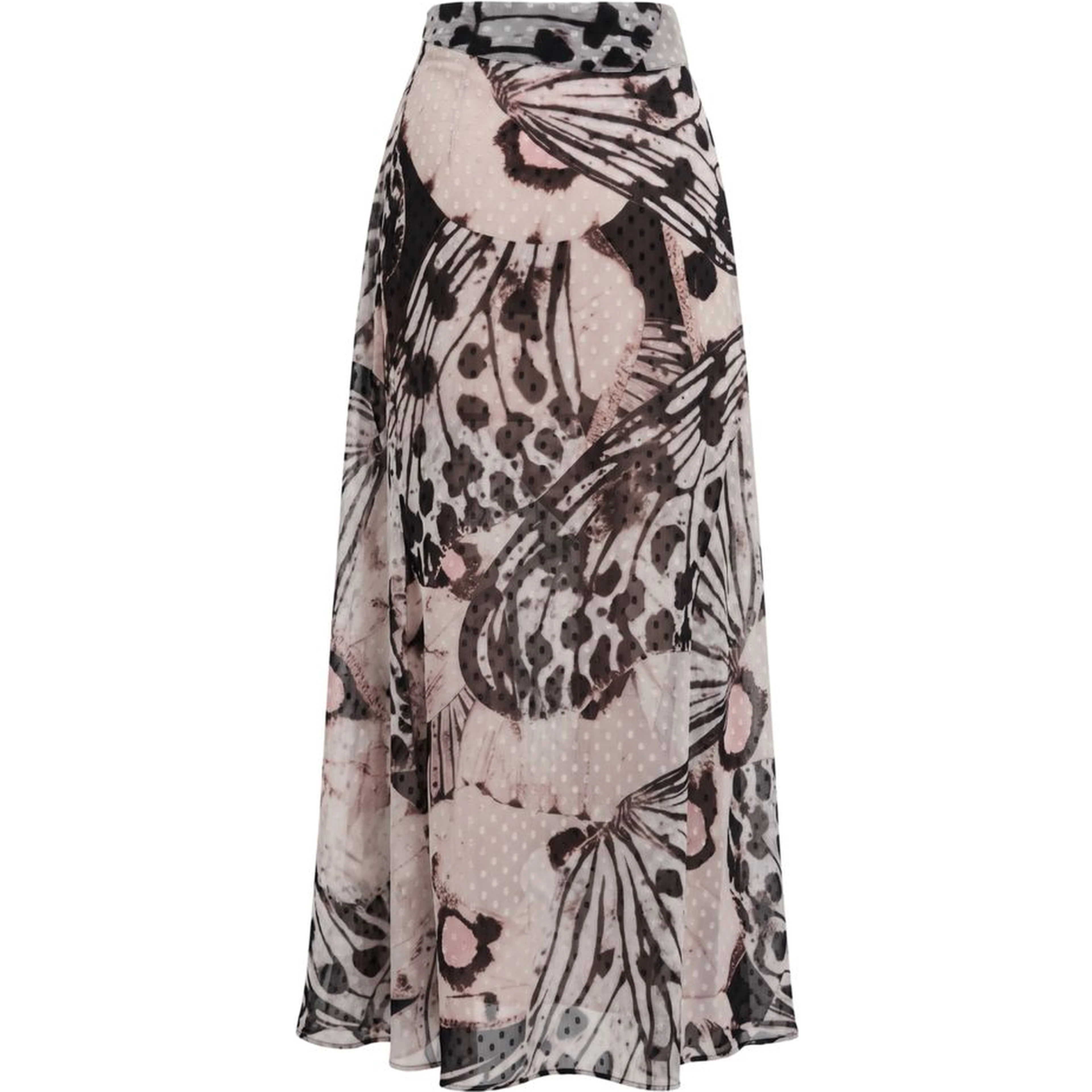 Pink Polyester Women Skirt