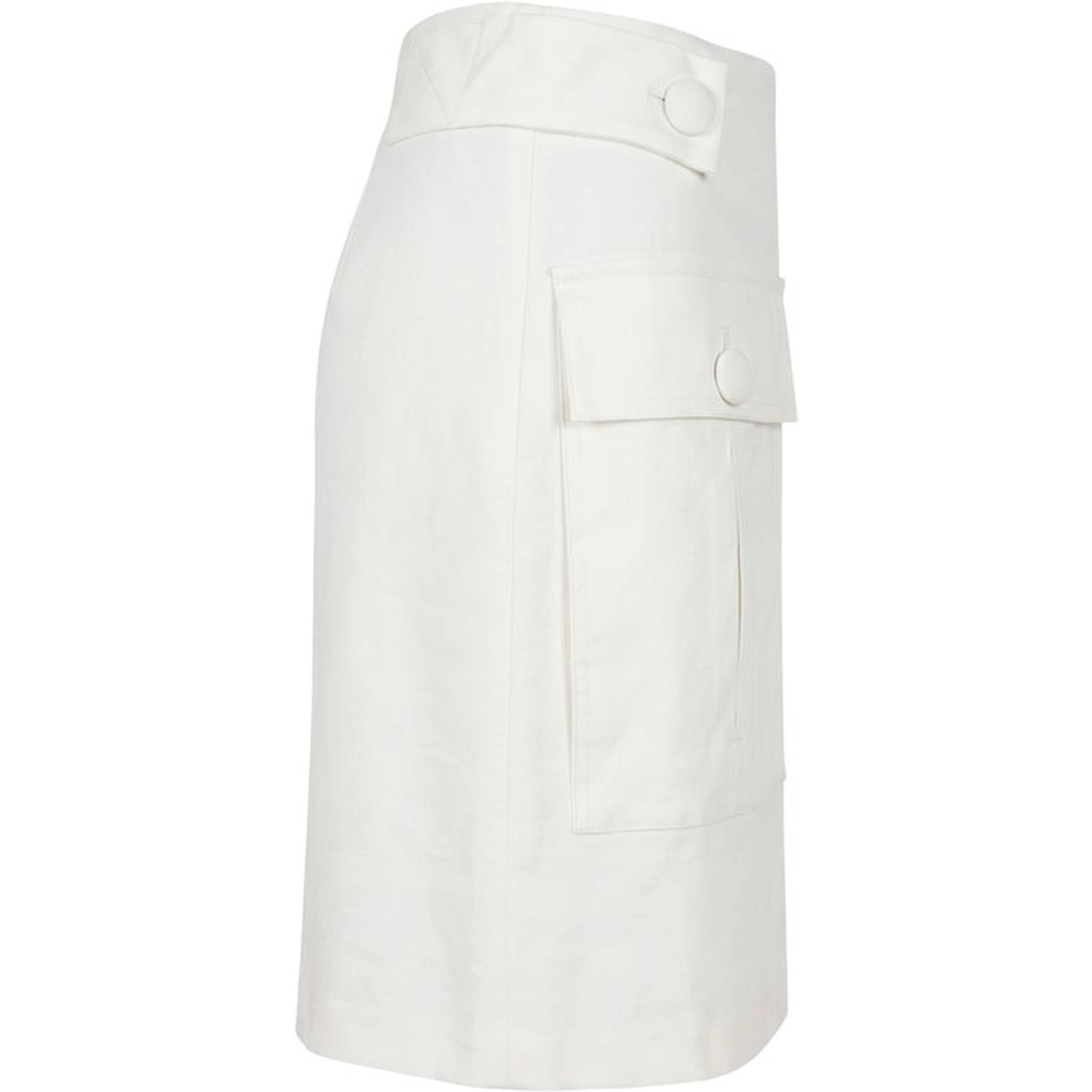 White Viscose Women Skirt