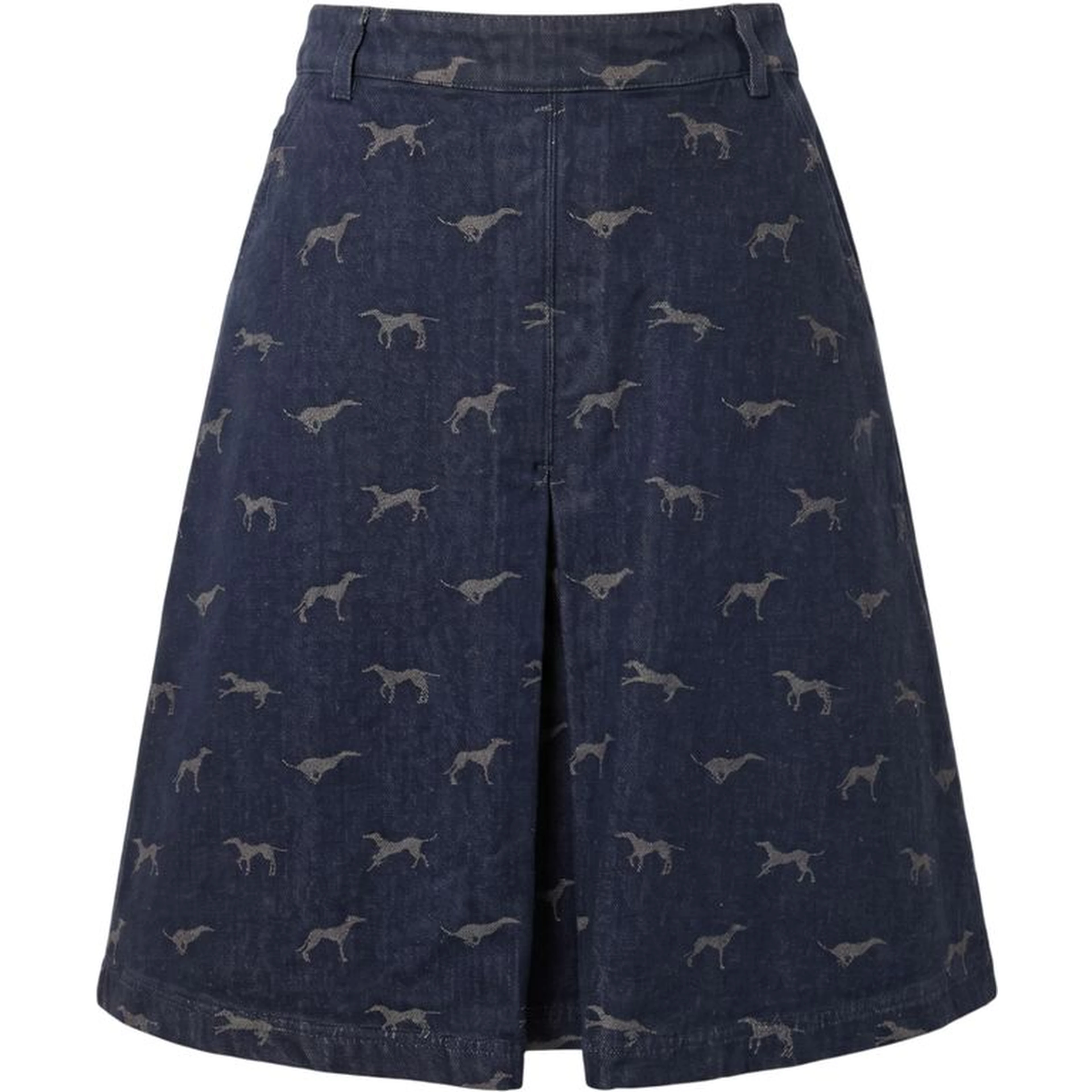 Blue Cotton Women Skirt
