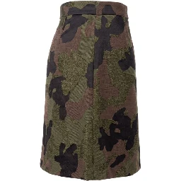 Black Cotton Women Skirt