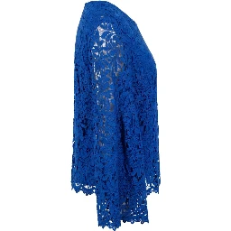 Blue Polyester Women Shirt