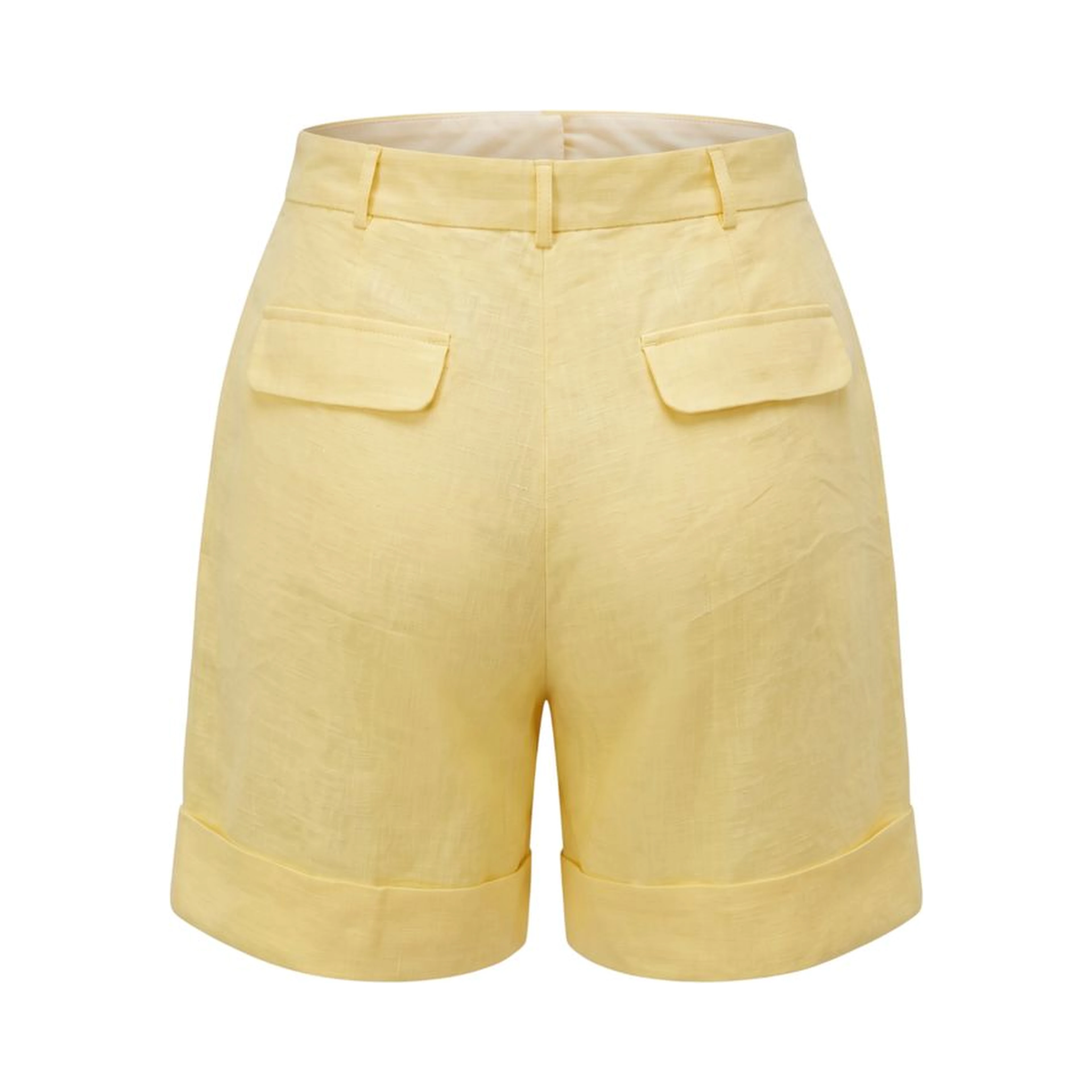 Yellow Flax Women Shorts